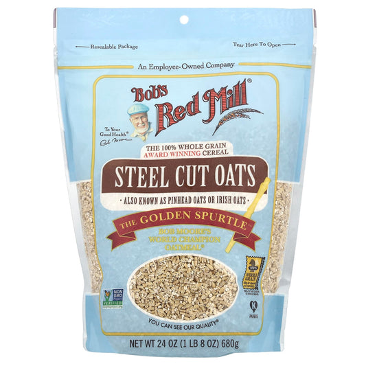 Bob's Red Mill Steel Cut Oats - Whole Grain, 24 oz (680 g) - Image 1