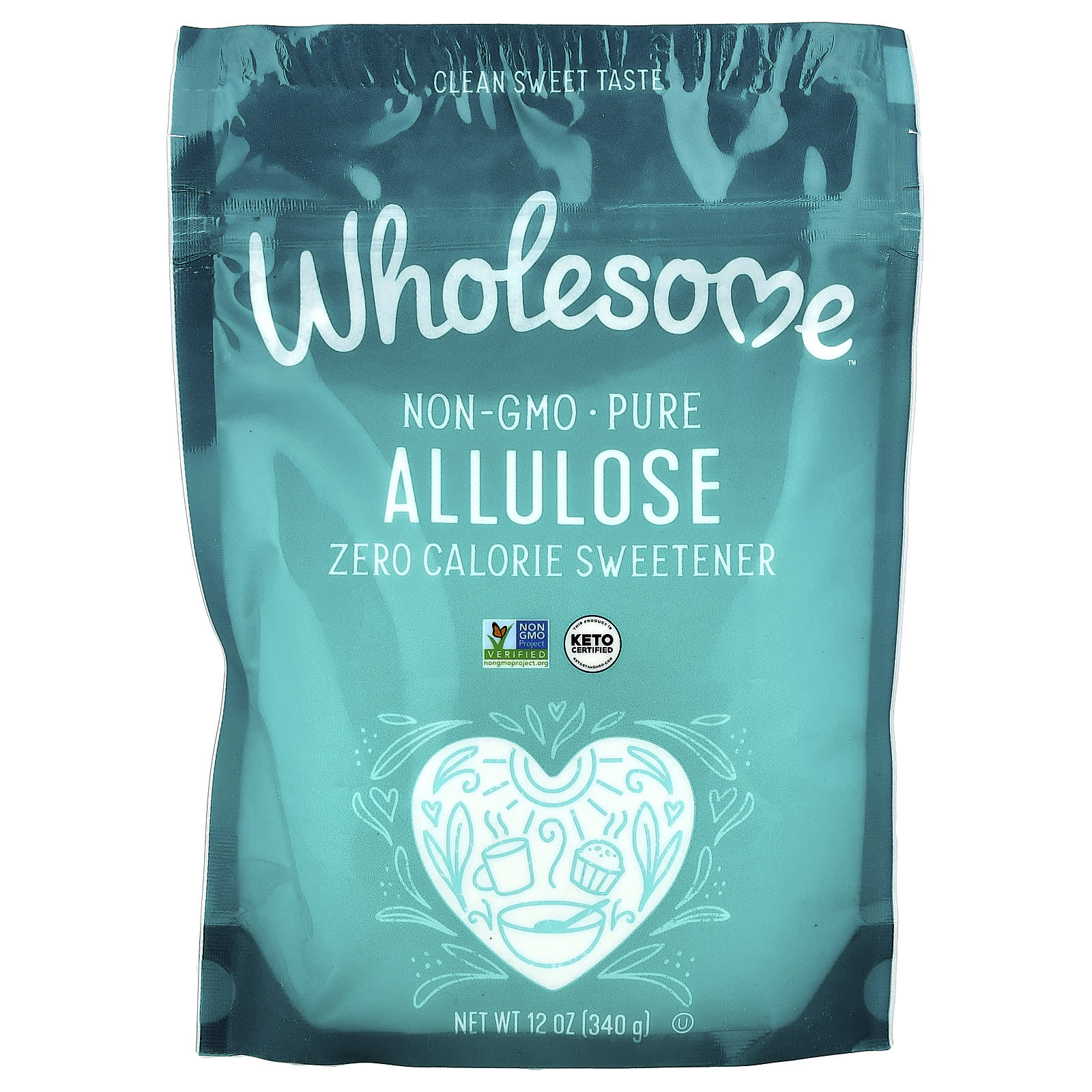 Wholesome Sweeteners, Allulose, Zero Calorie Sweetener, 12 oz (340 g)
