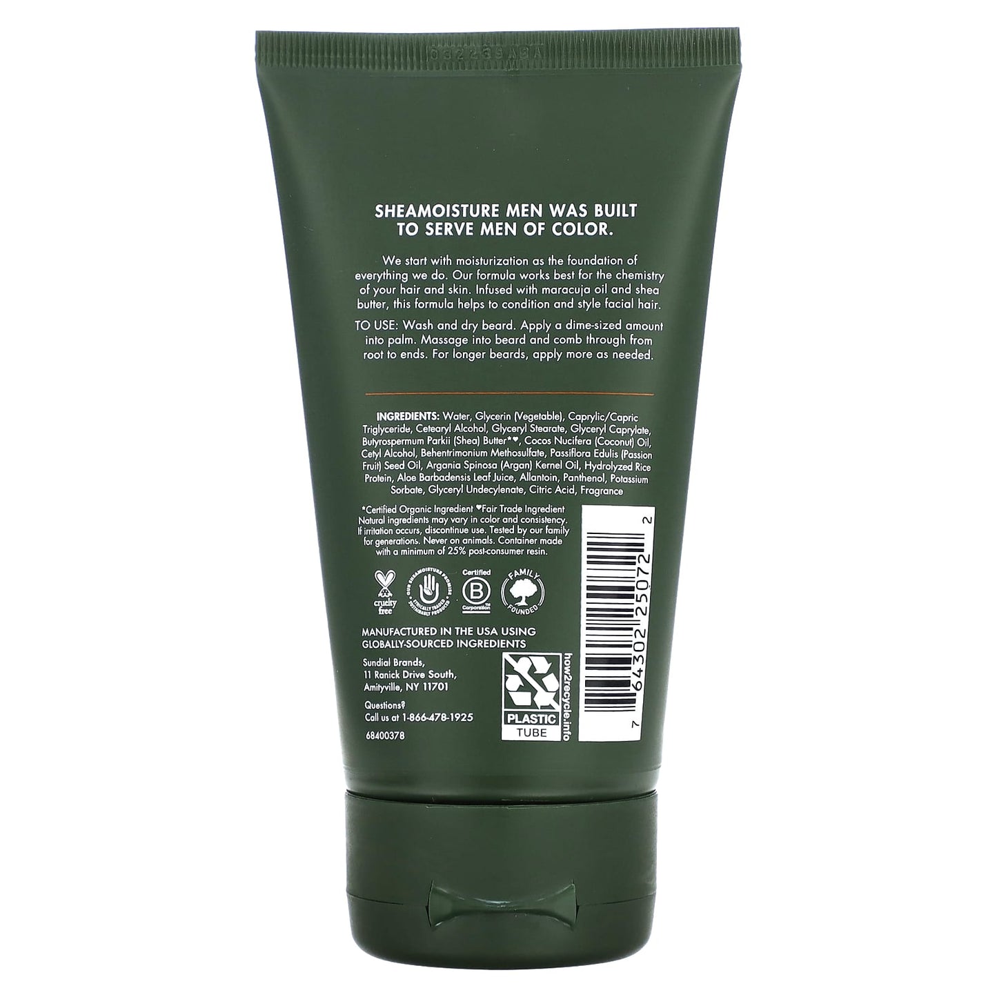 SheaMoisture, Men, Full Beard Detangler, Maracuja Oil & Shea Butter, 4 fl oz (118 ml) - Image 2