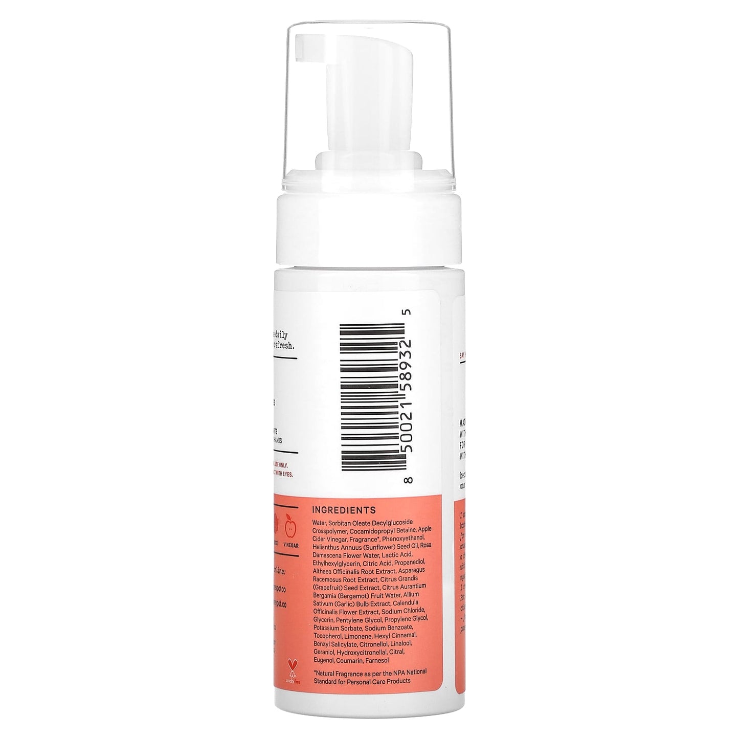 The Honey Pot Company, Foaming Wash, Bergamot Rose, 5.51 fl oz (163 ml) - Image 2