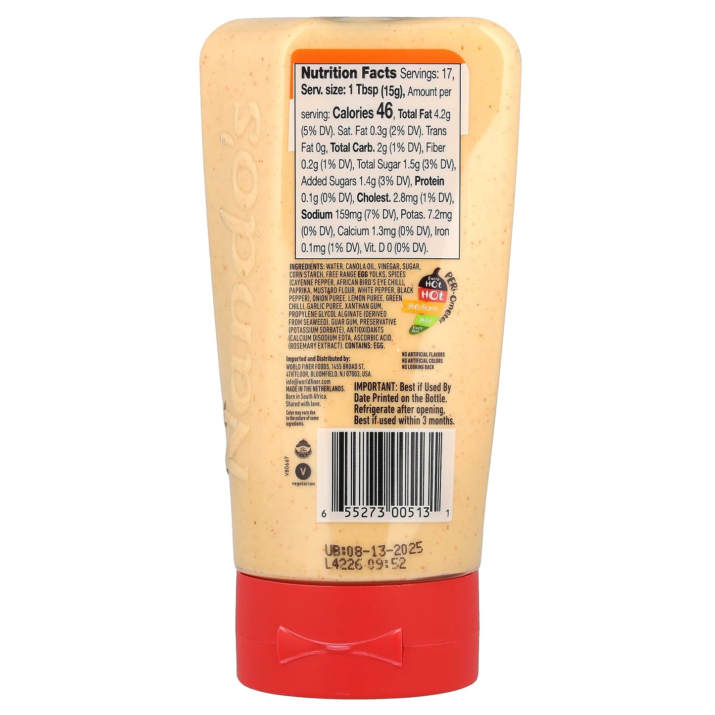 NANDO'S, Perinaise, Tangy & Spicy Mayo, Medium, 8.6 fl oz (255 ml) - Image 2