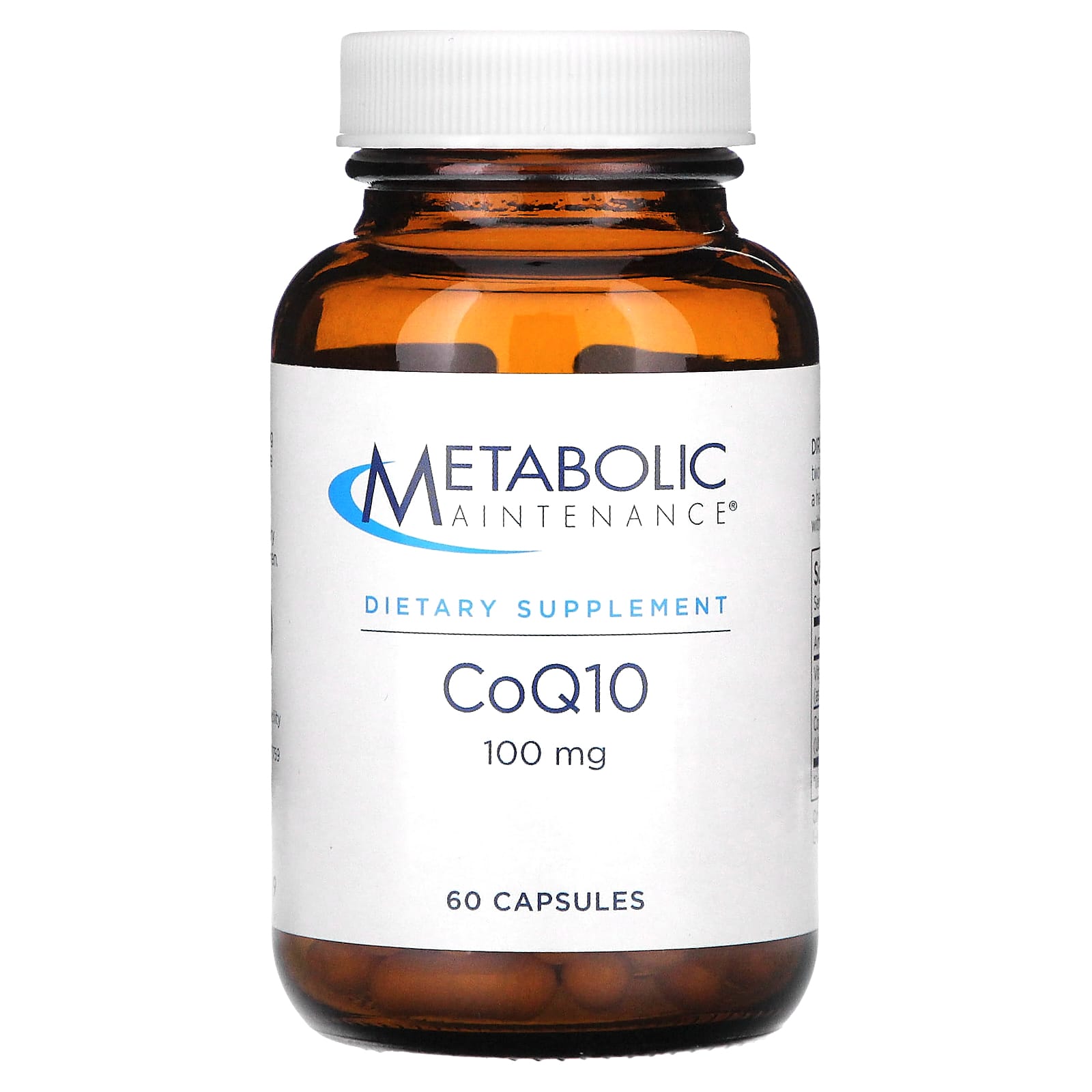 Metabolic Maintenance, CoQ10, 100 mg, 60 Capsules - Image 1