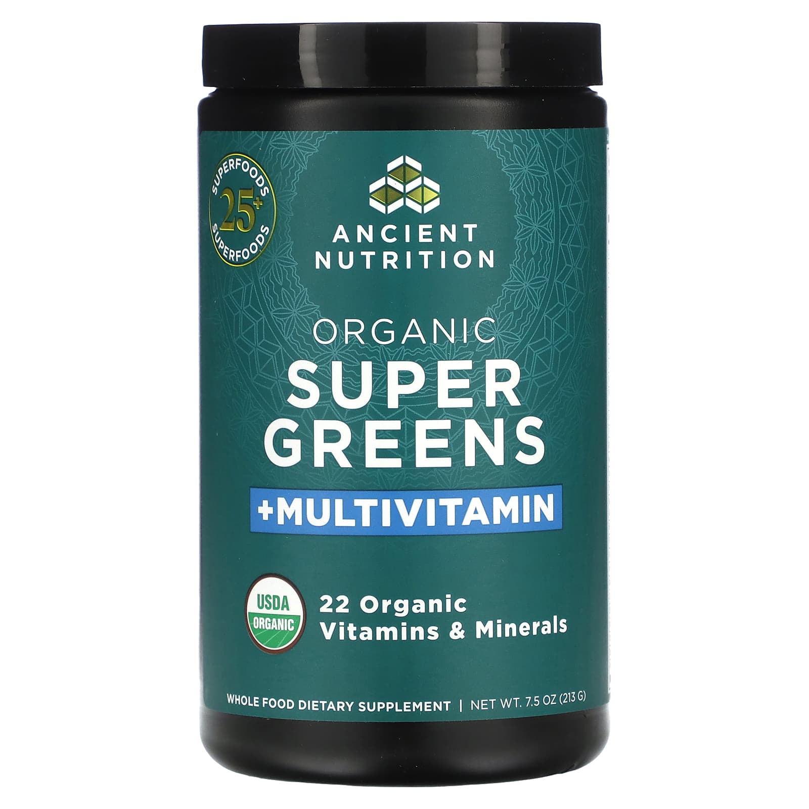 Ancient Nutrition Organic Super Greens & Multivitamin Supplement - Image 1