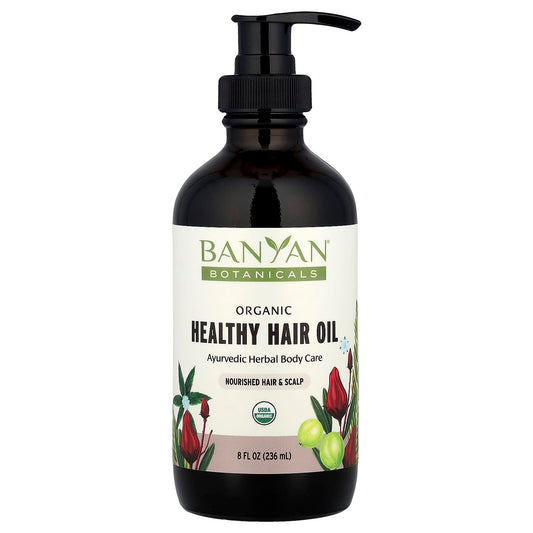 Organic Hair Oil for Healthy Locks by Banyan Botanicals 8 fl oz - Image 1
