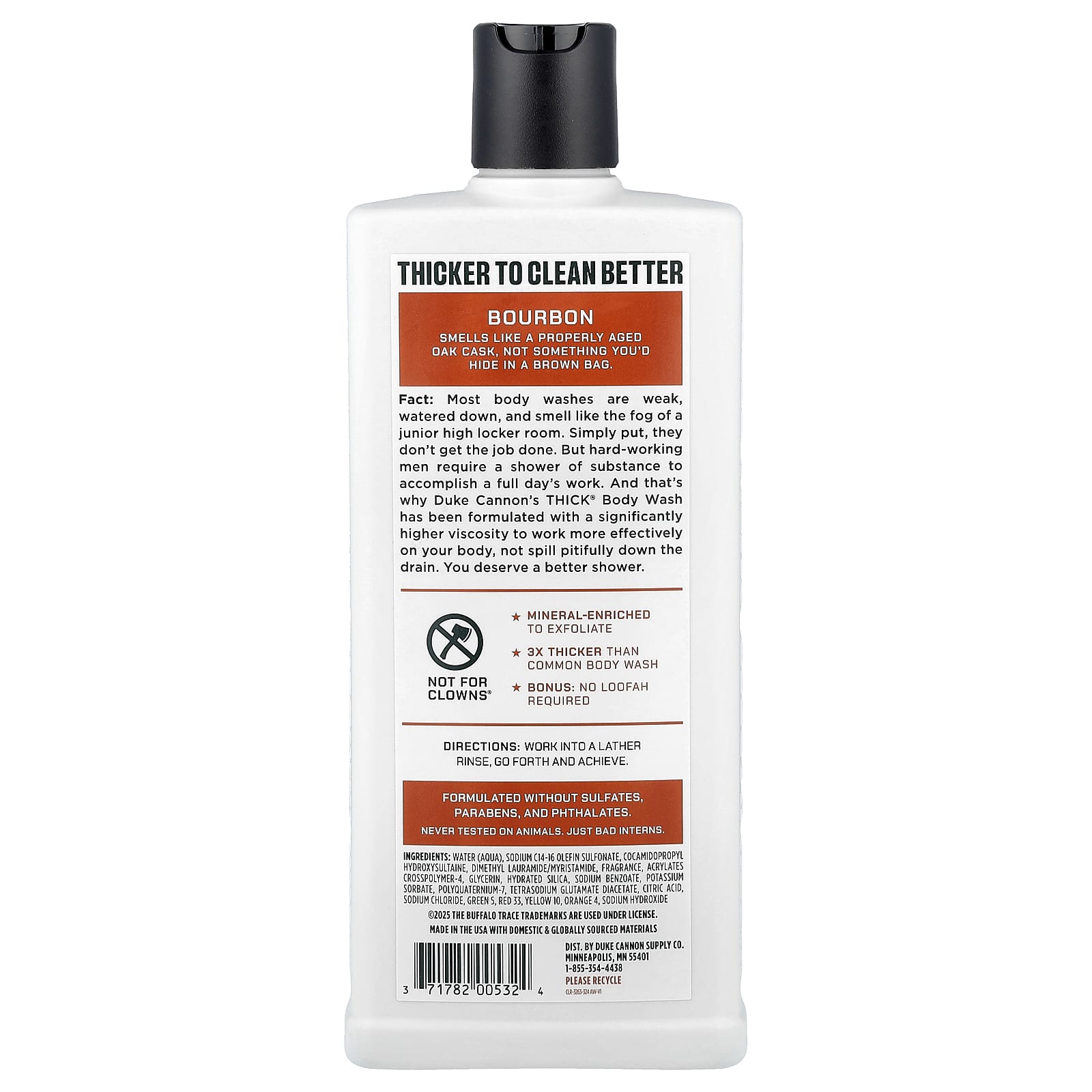 Bourbon Body Wash | Thick, Mineral-Enriched, Sulfate-Free by Duke Cannon - Image 2