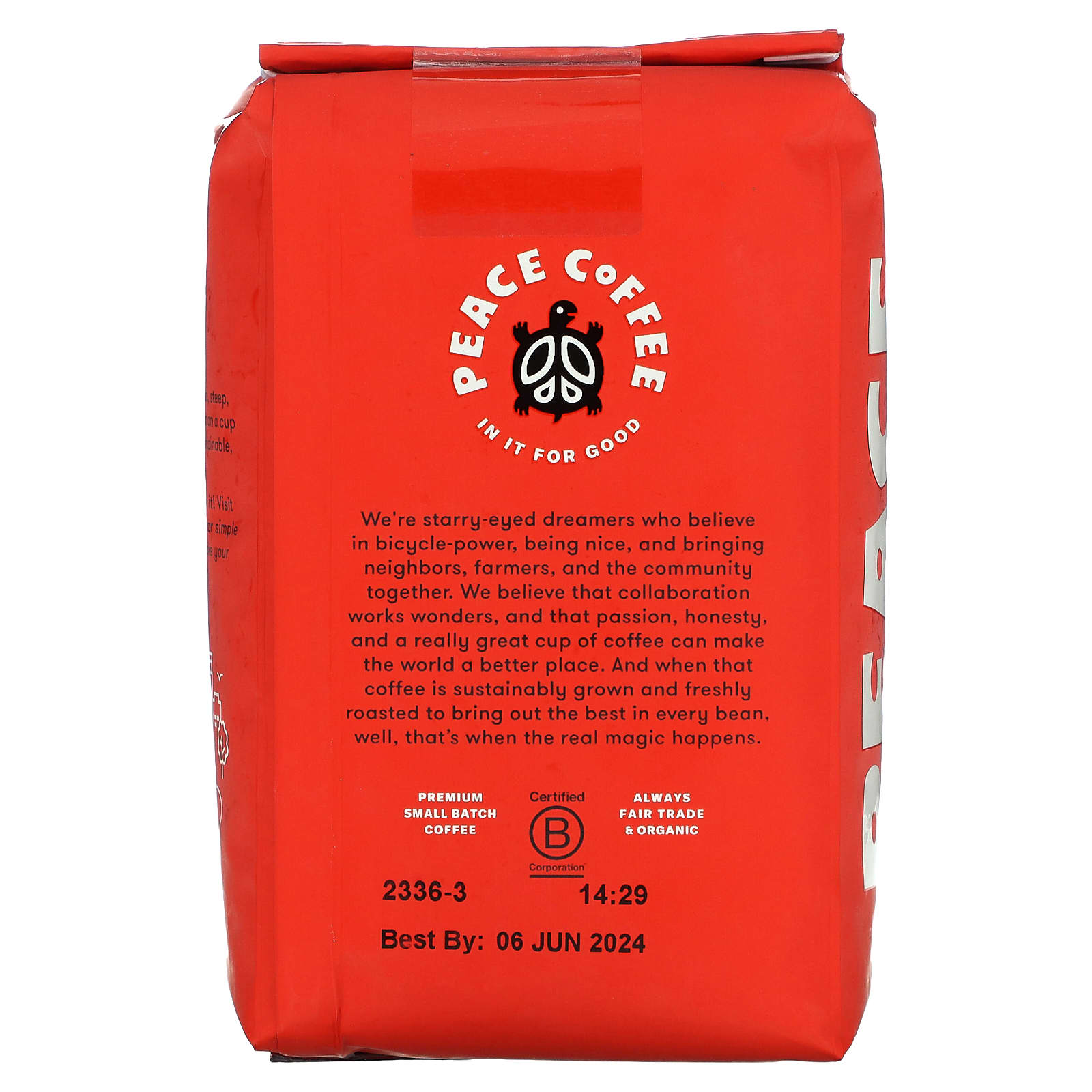 Peace Coffee, Organic Yeti, Cold Brew Blend, Whole Bean, Medium Roast, 12 oz (340 g) - Image 2
