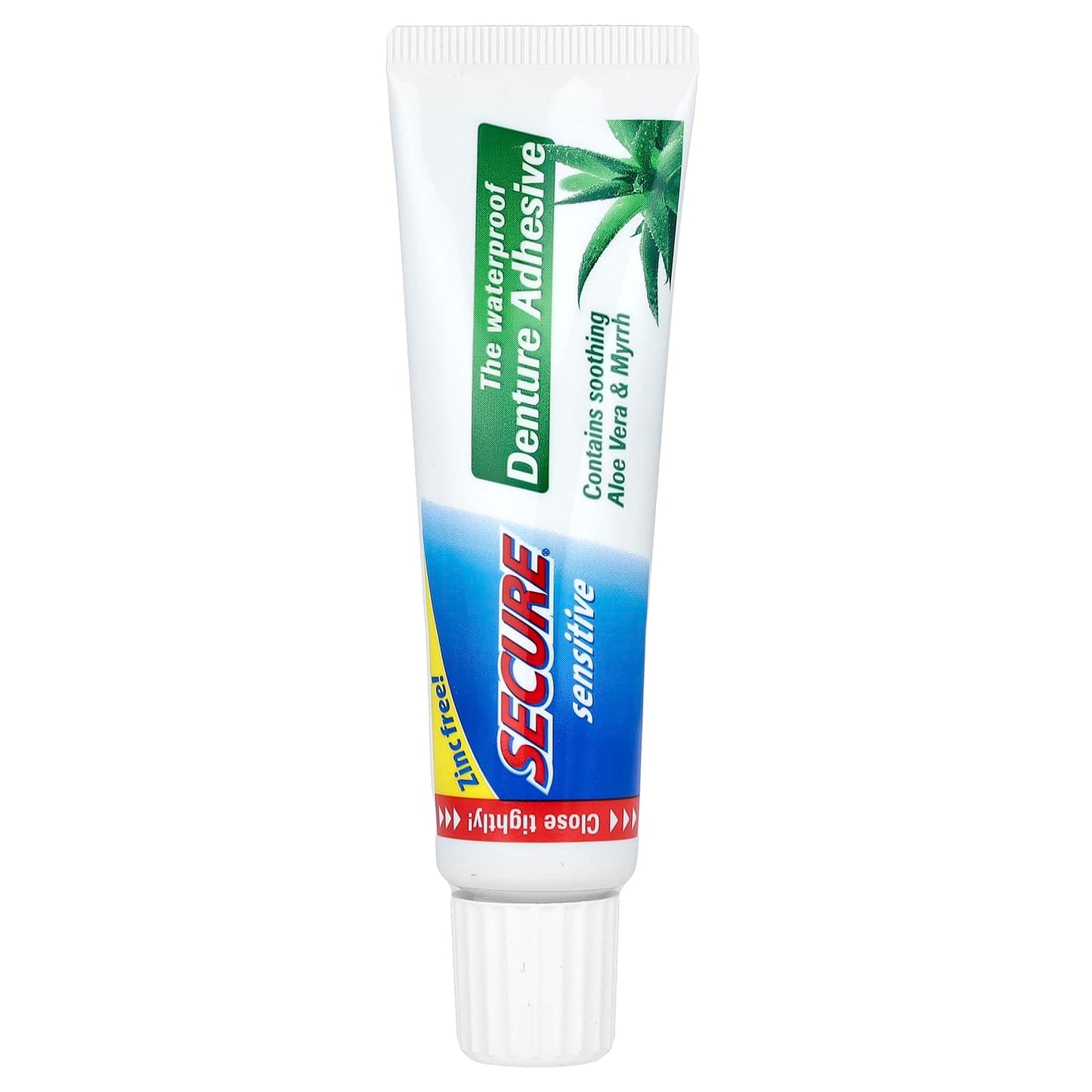 Secure Denture, The Waterproof Denture Adhesive, Sensitive, 1.4 oz (40 g) - Image 1