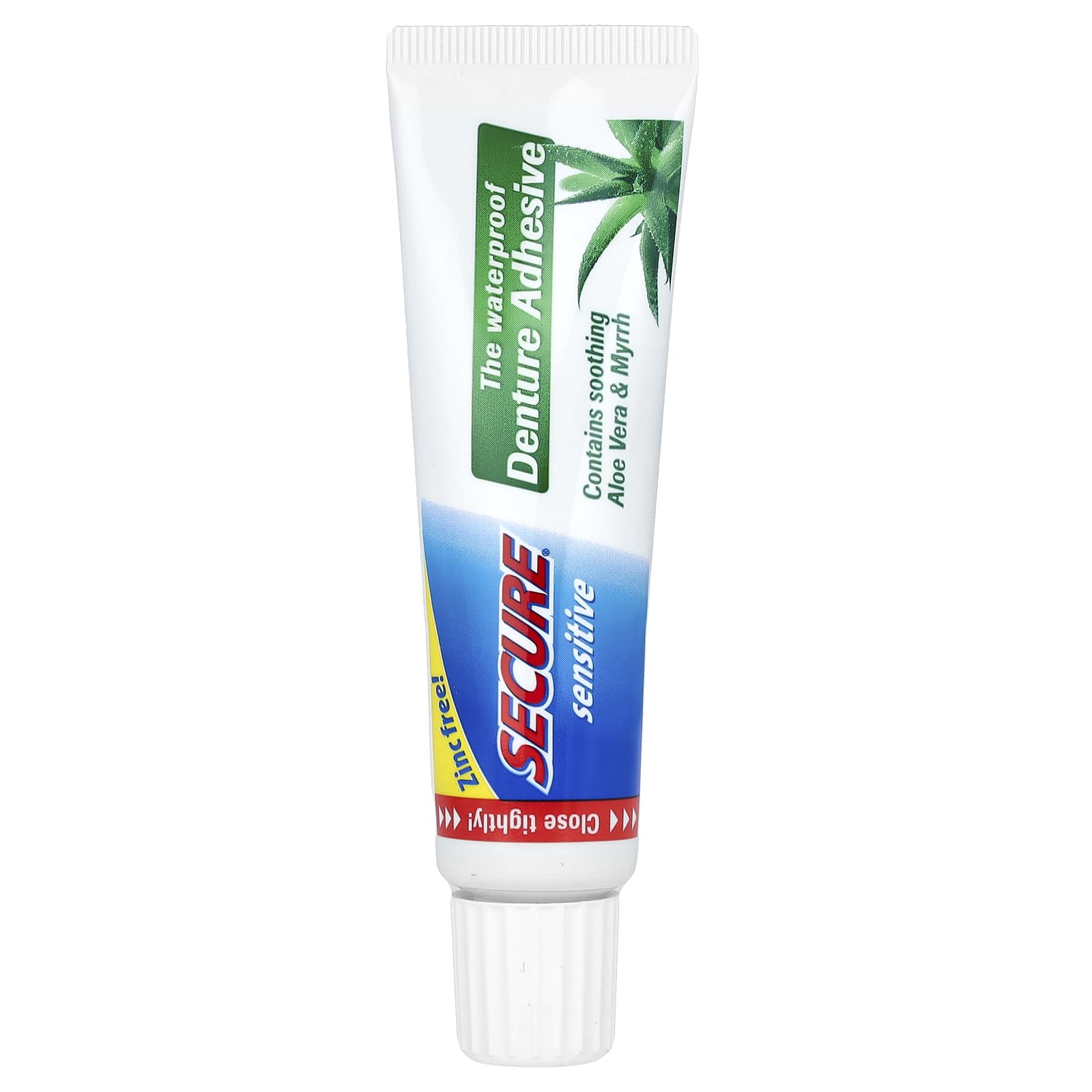 Secure Denture, The Waterproof Denture Adhesive, Sensitive, 1.4 oz (40 g) - Image 1