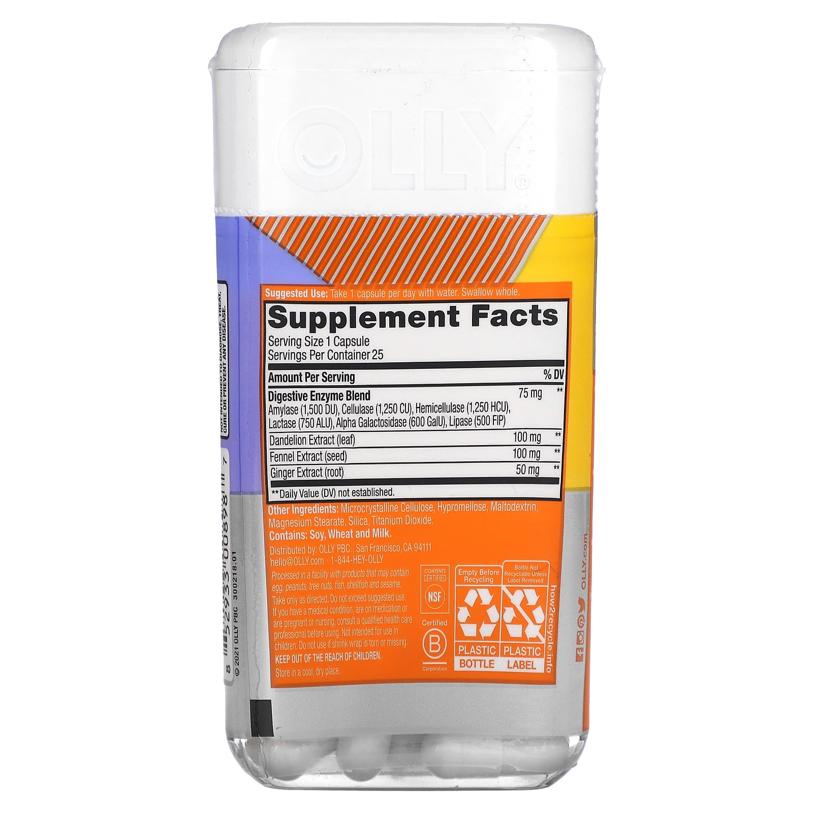 OLLY, Beat the Bloat, 25 Capsules - Image 2