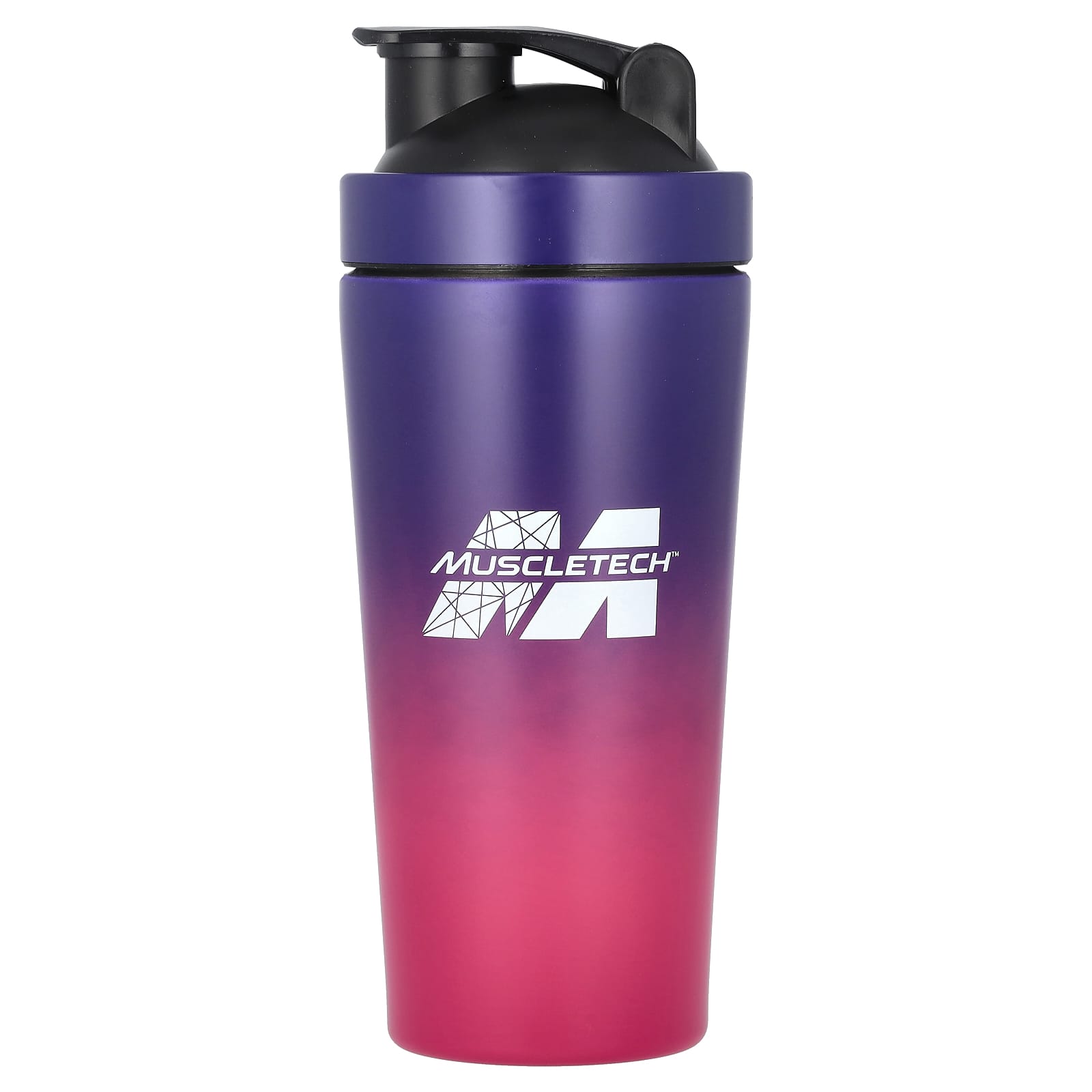 MuscleTech, Shaker Bottle, Stainless Steel, Purple/Pink, 25 oz (739 ml) - Image 1