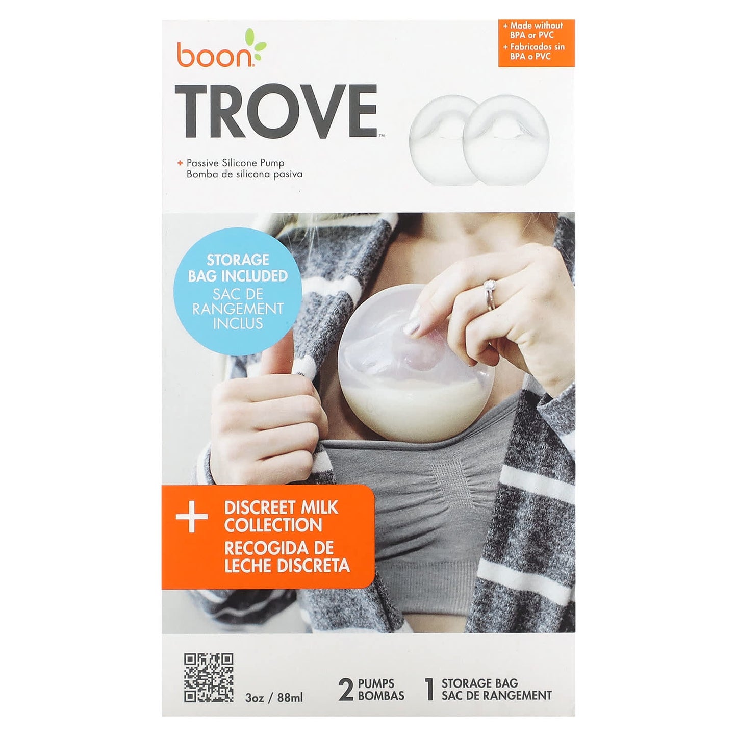 Boon Passive Silicone Pump for Discreet Breast Milk Collection - Image 1