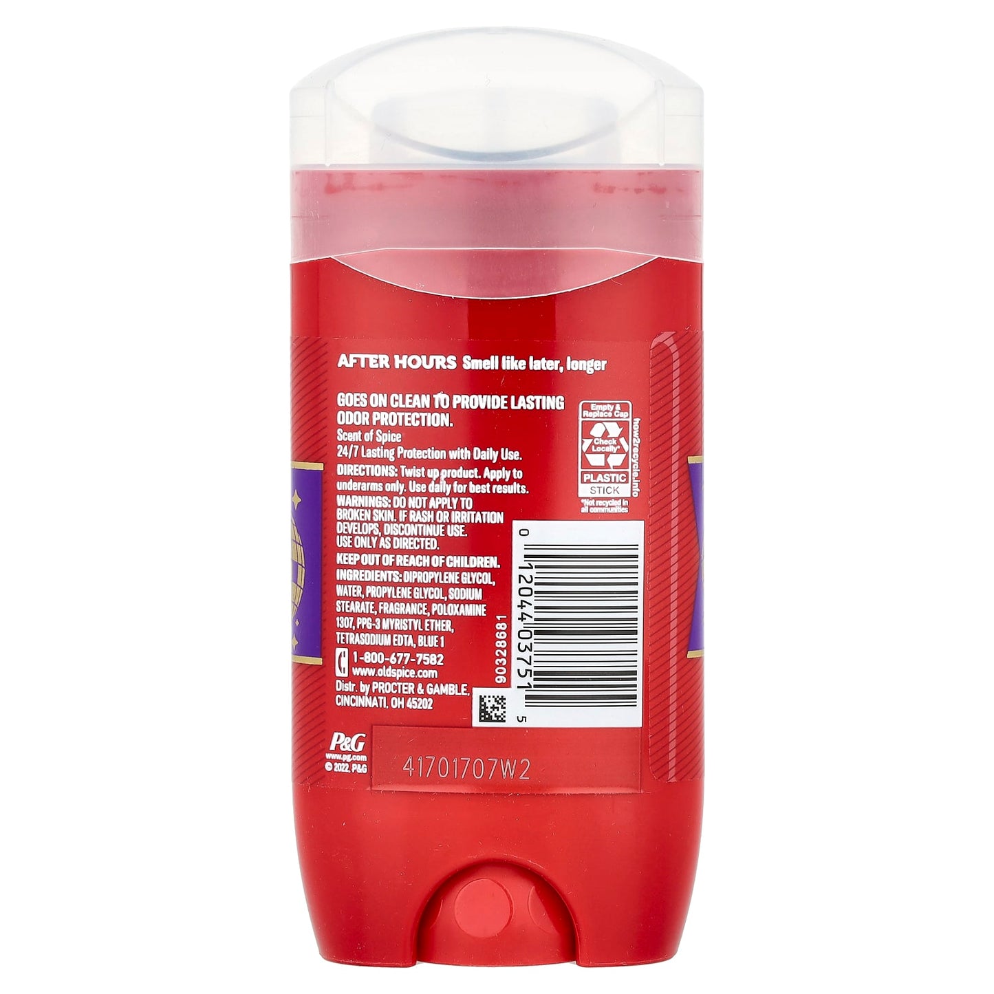 Old Spice, After Hours Deodorant, Spice, 3 oz (85 g) - Image 2