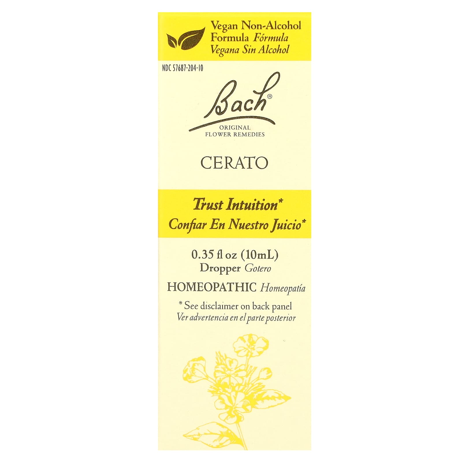 Cerato Flower Remedy for Confidence & Decision Making by Bach - 10ml - Image 1