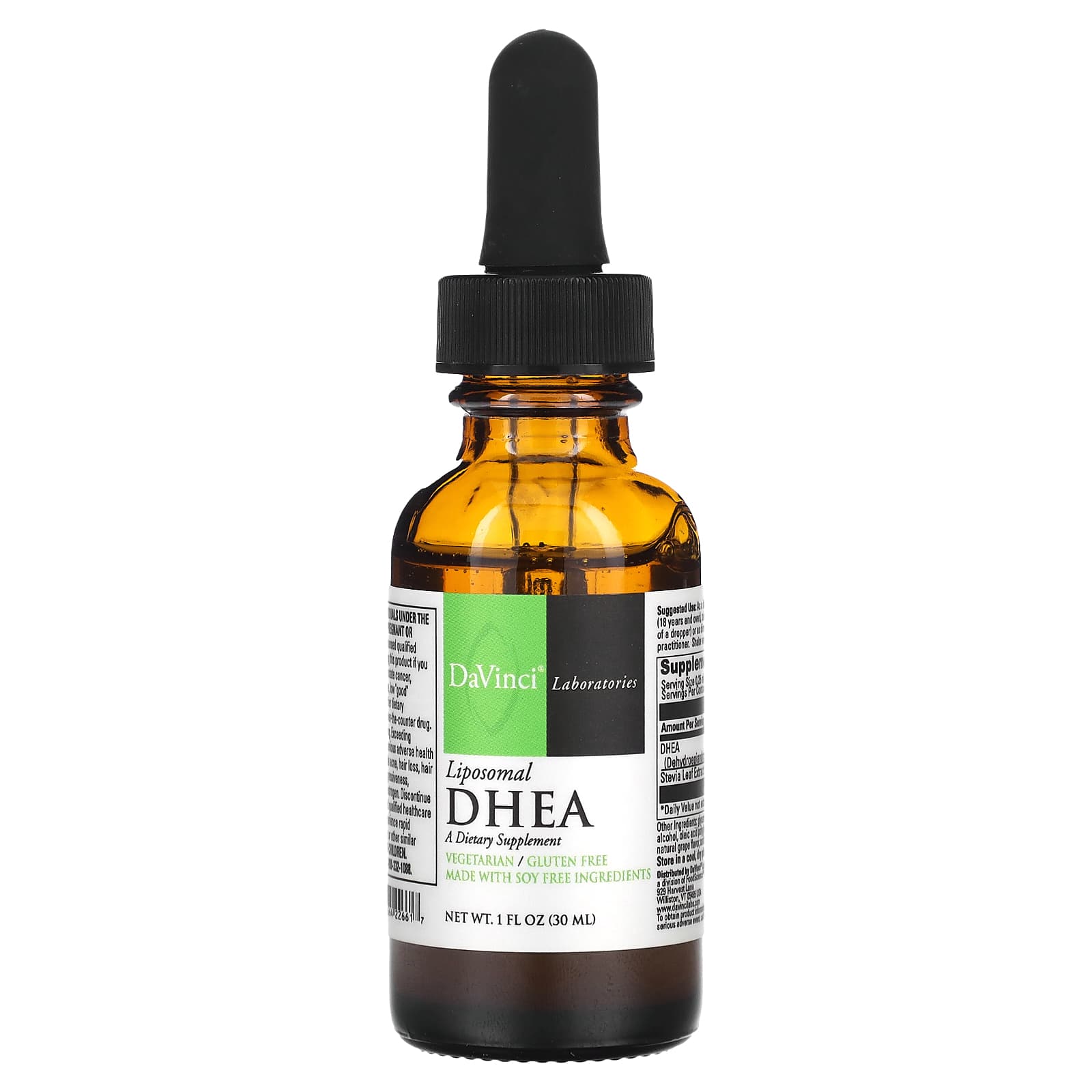 DaVinci Liposomal DHEA Supplement, 1 fl oz - Image 1