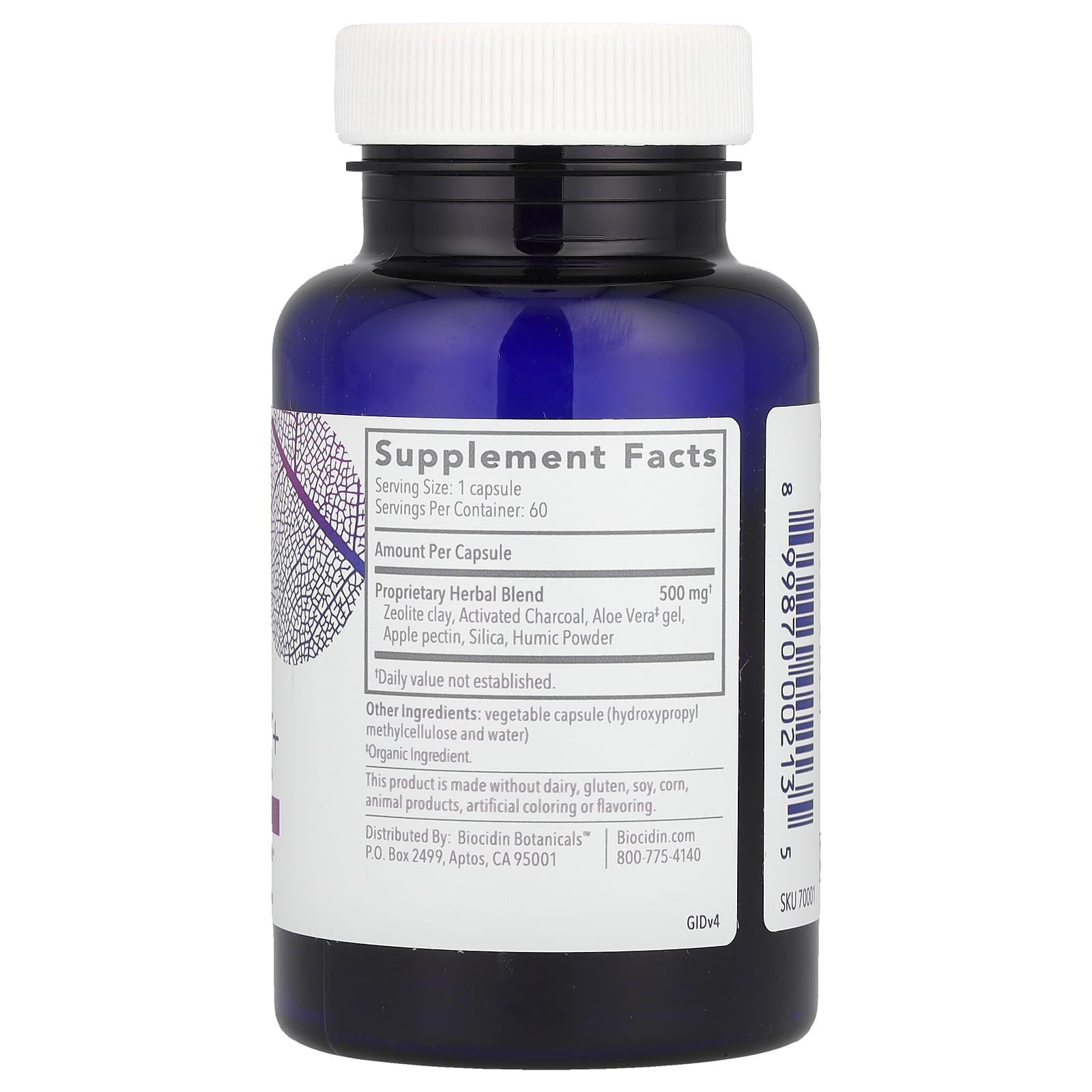 Detoxify Your Gut with Biocidin G.I. Detox+, 60 Capsules - Image 2