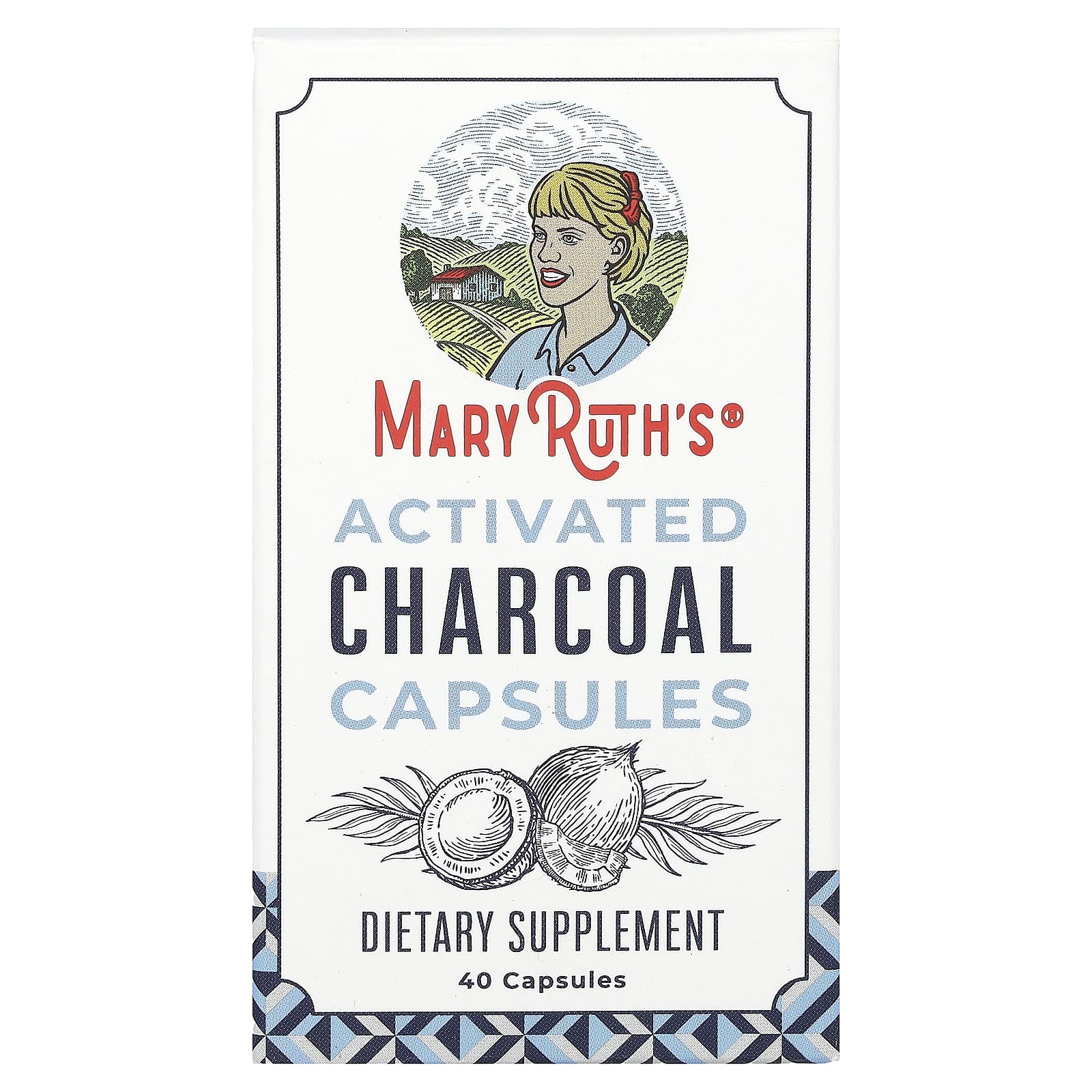MaryRuth's, Activated Charcoal Capsules, 40 Capsules (475 mg per Capsule) - Image 1