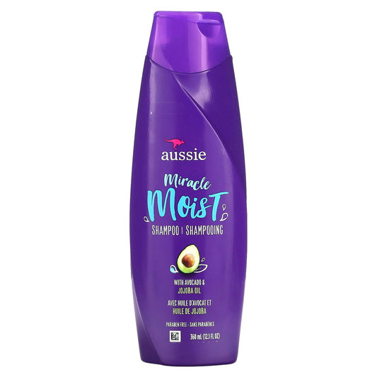 Aussie Miracle Moist Avocado Jojoba Oil Shampoo, 12.1 fl oz - Image 1