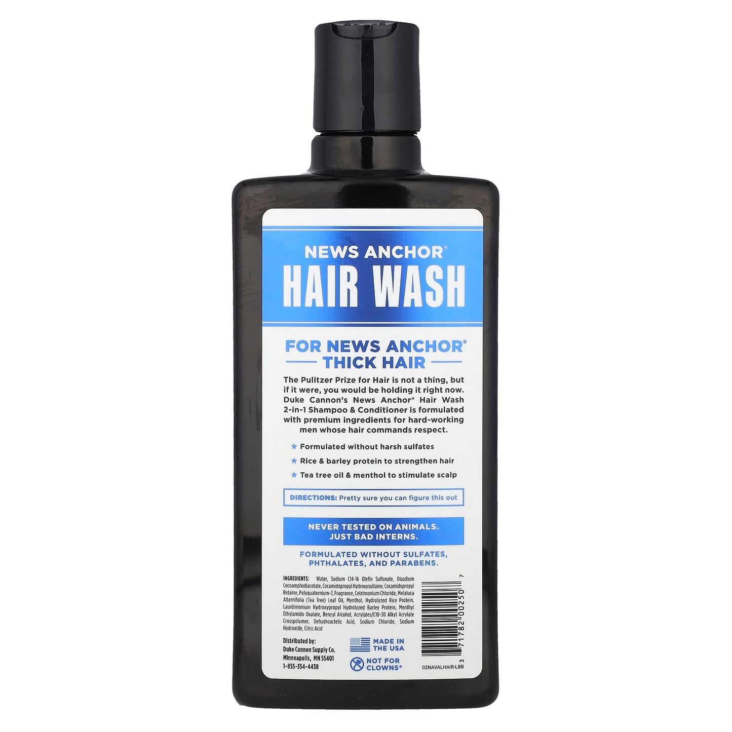Duke Cannon News Anchor 2-in-1 Hair Wash & Conditioner - Image 2