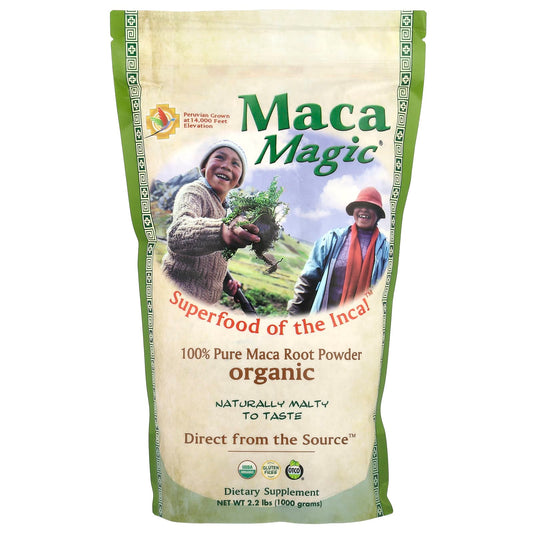 Maca Magic, Organic 100% Pure Maca Root Powder, 2.2 lbs (1,000 g) - Image 1