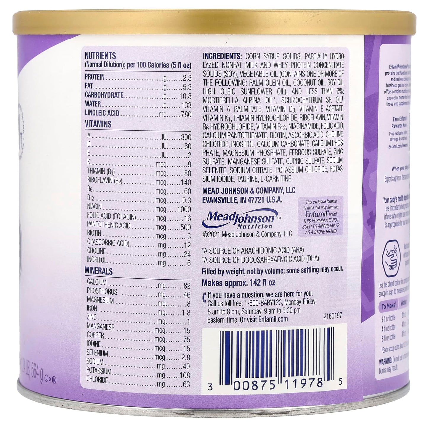 Enfamil Gentlease Infant Formula for Easing Fussiness & Gas | 0-12 Months - Image 2