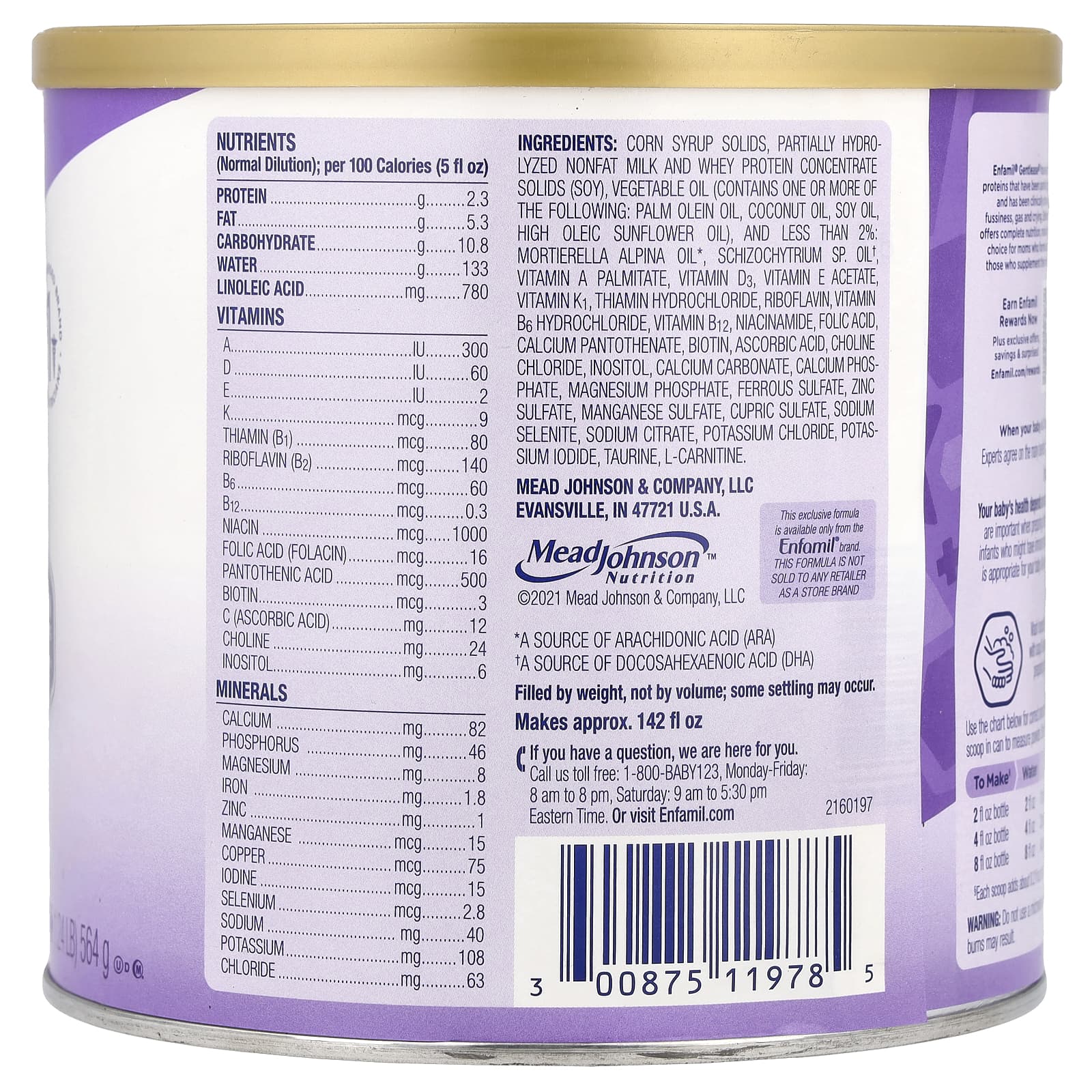Enfamil Gentlease Infant Formula for Easing Fussiness & Gas | 0-12 Months - Image 2