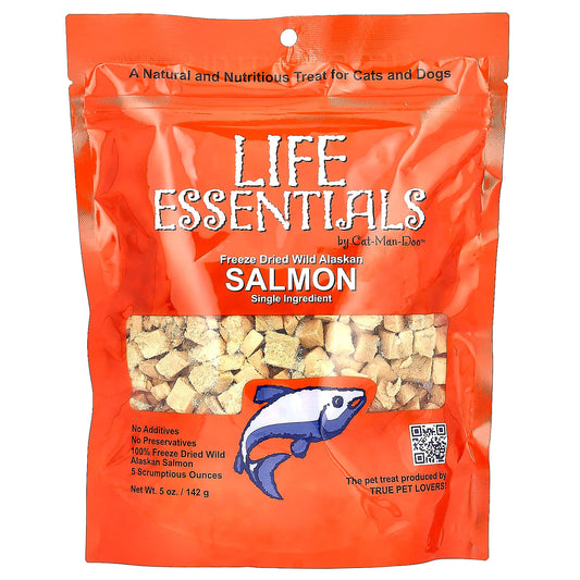 Cat-Man-Doo Freeze Dried Wild Alaskan Salmon Treats for Cats & Dogs - Image 1
