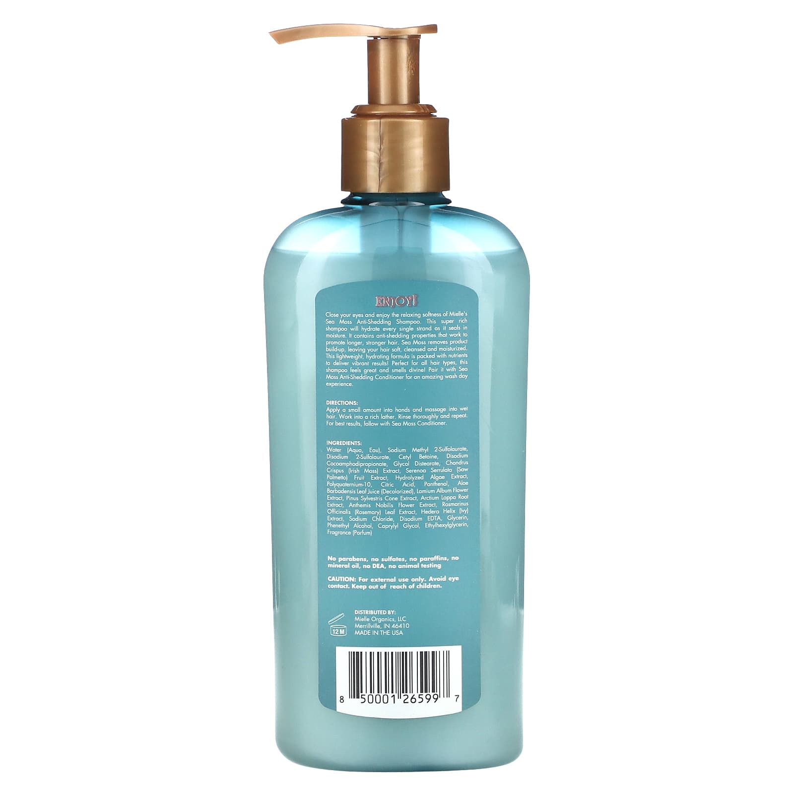 Mielle, Sea Moss Blend, Anti-Shedding Shampoo, 8 fl oz (236.6 ml) - Image 2