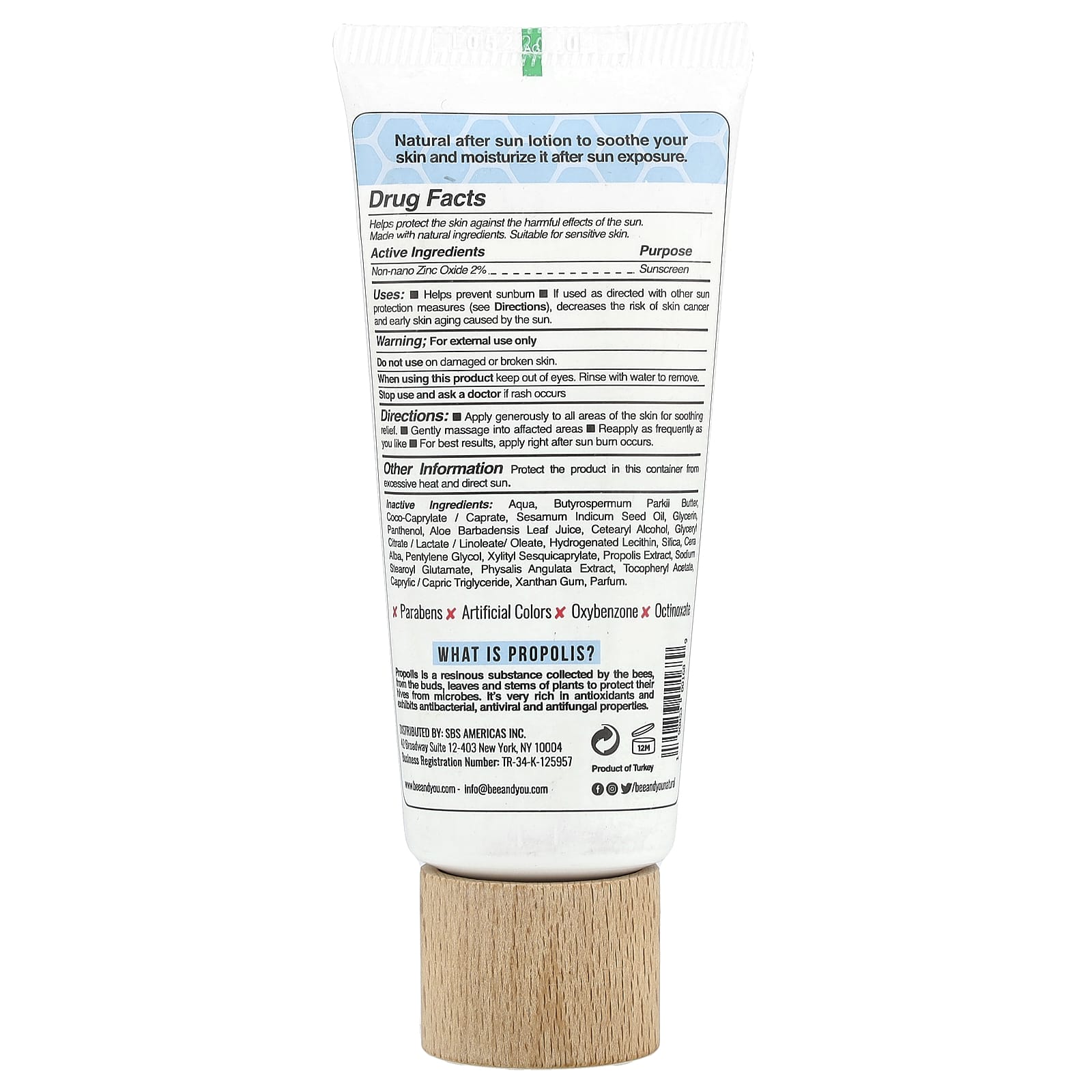 Nourishing Natural After Sun Lotion by Bee & You - 80ml - Image 2