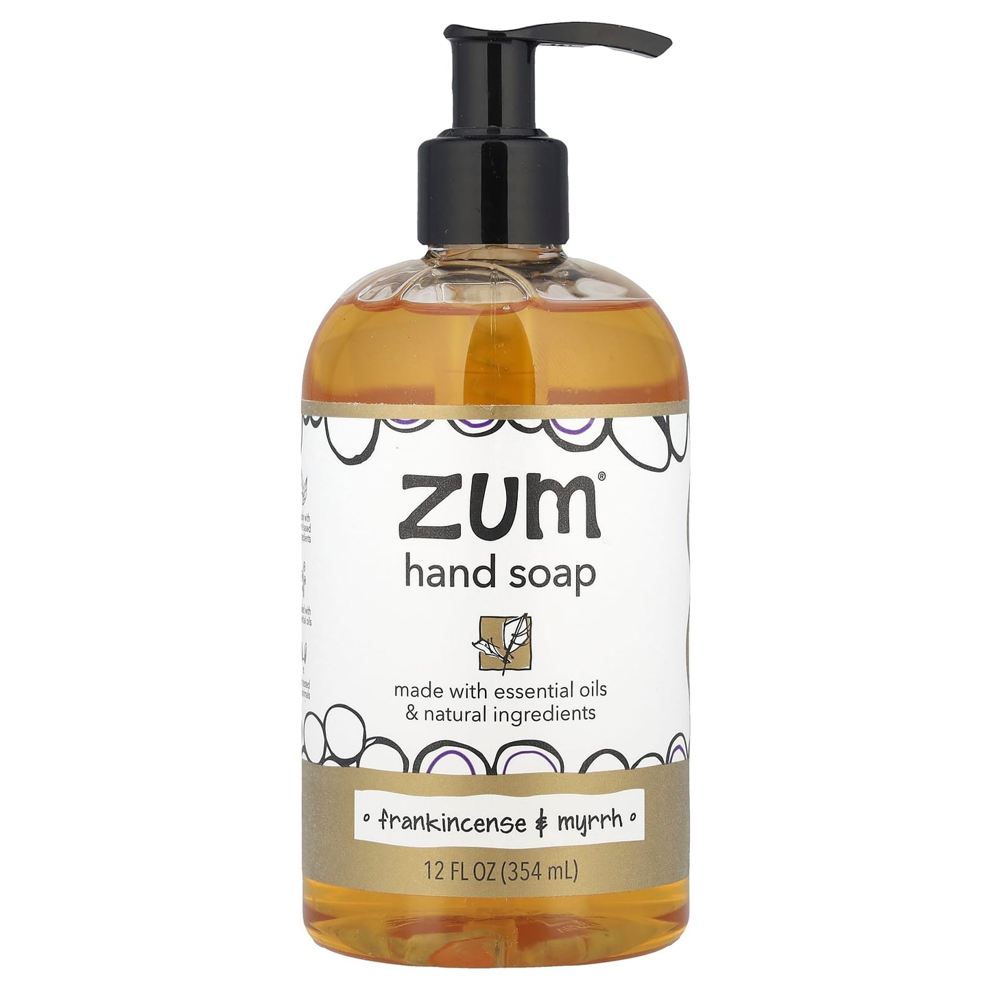 ZUM, Hand Soap, Frankincense & Myrrh, 12 fl oz (354 ml) - Image 1