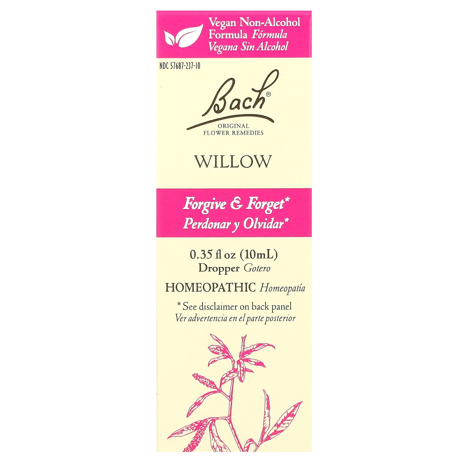 Forgiveness & Letting Go with Bach Willow Flower Remedy, 10ml - Image 1