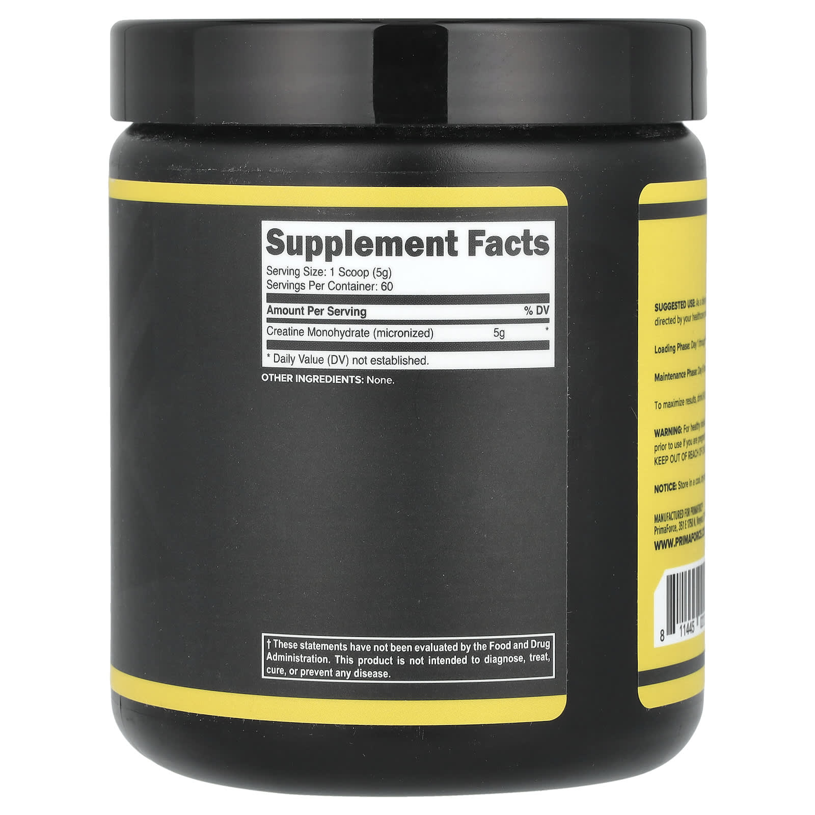 Primaforce, Creatine Monohydrate, Unflavored, 10.7 oz (300 g) - Image 2