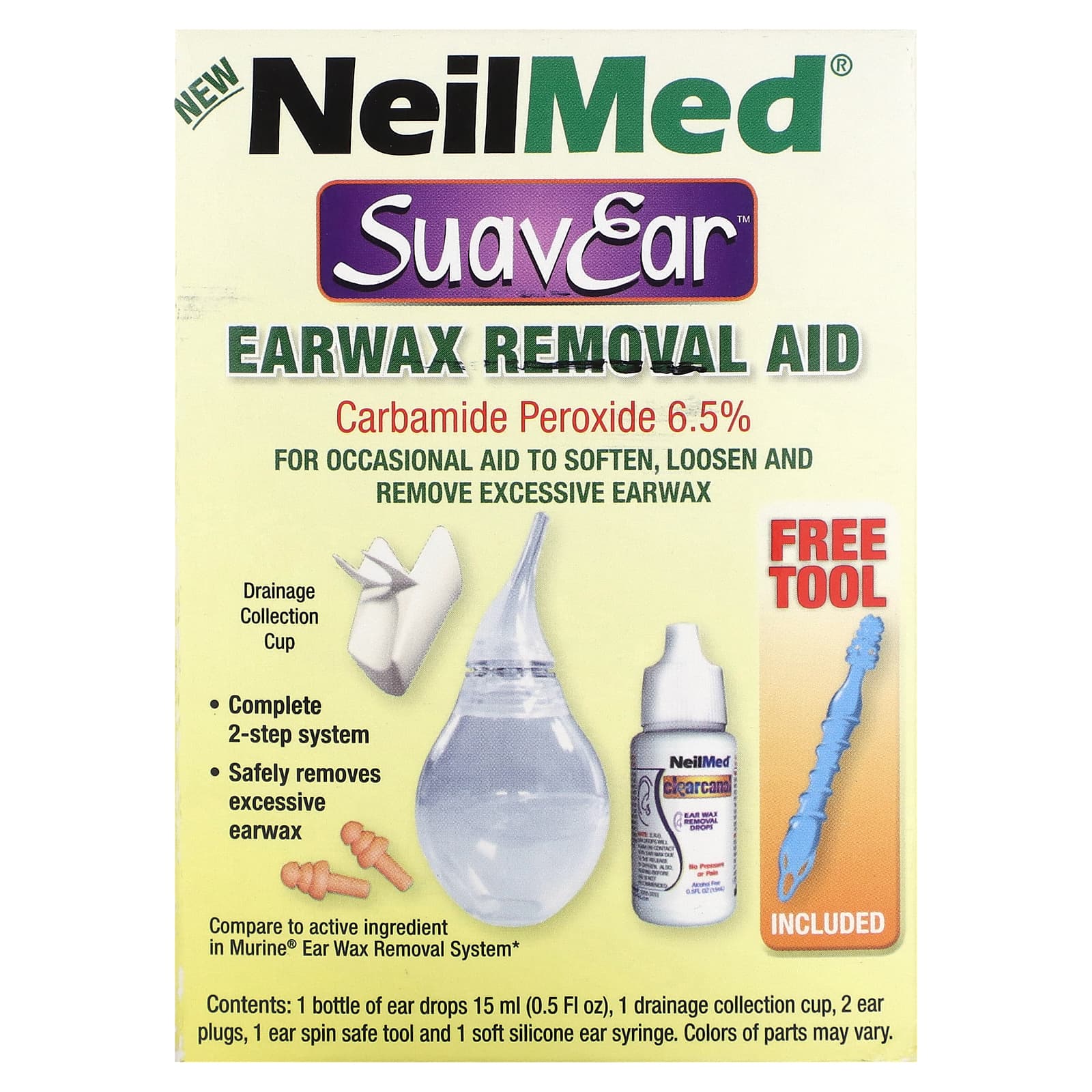 NeilMed, SuaveEar, Earwax Removal Aid , 6 Pieces - Image 1
