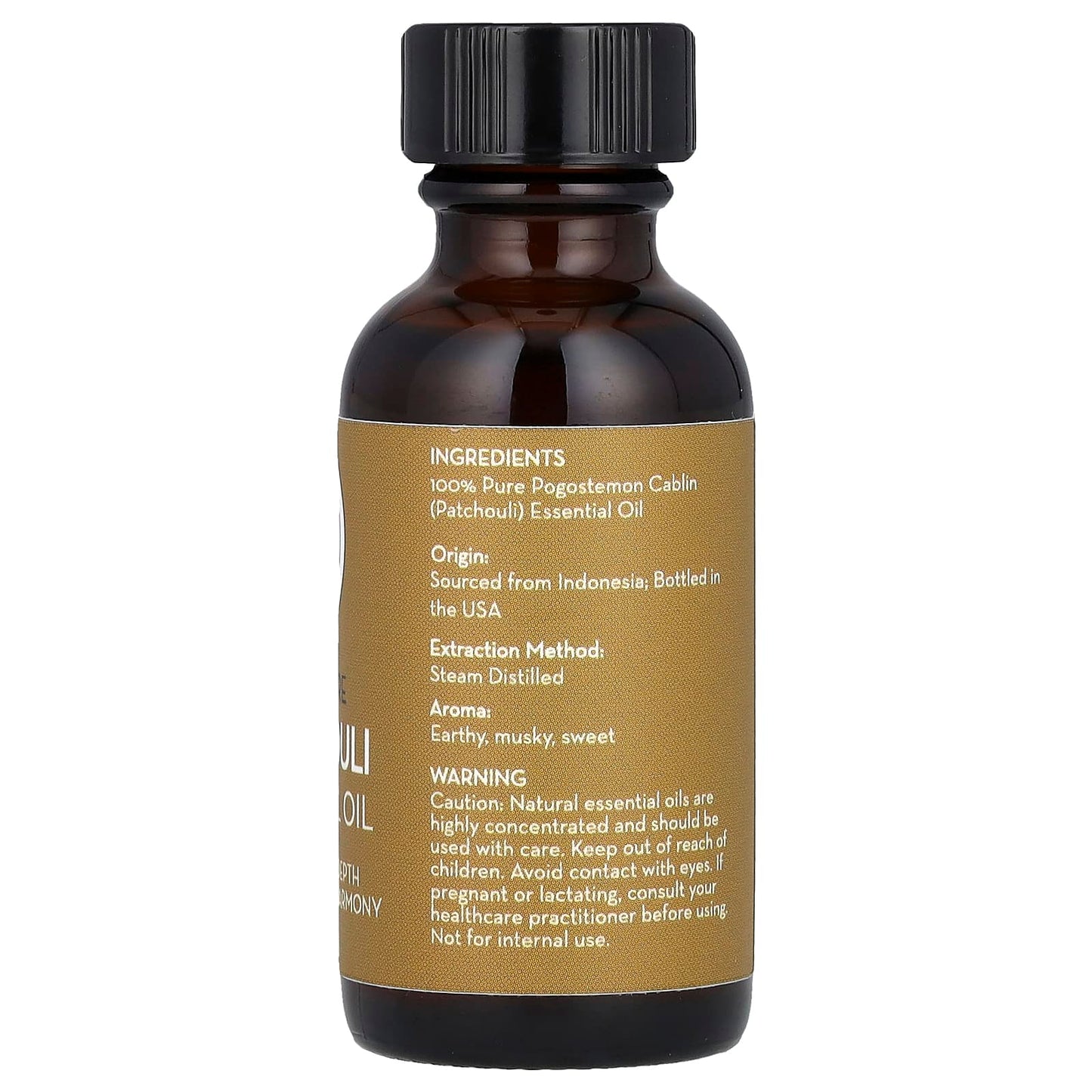 Pure Body Naturals, 100% Pure Essential Oil, Patchouli, 1 fl oz (30 ml) - Image 2