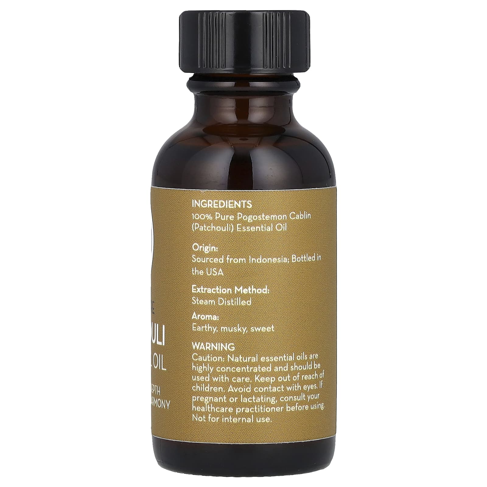 Pure Body Naturals, 100% Pure Essential Oil, Patchouli, 1 fl oz (30 ml) - Image 2