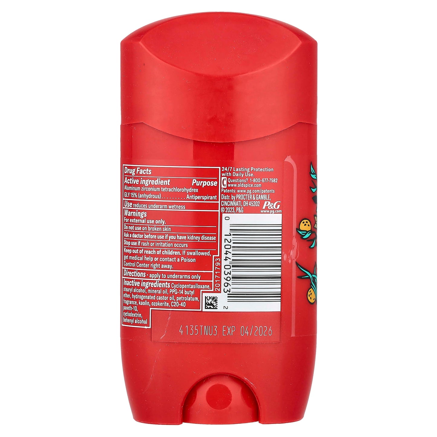 Old Spice, Antiperspirant & Deodorant, Bearglove, 2.6 oz (73 g) - Image 2