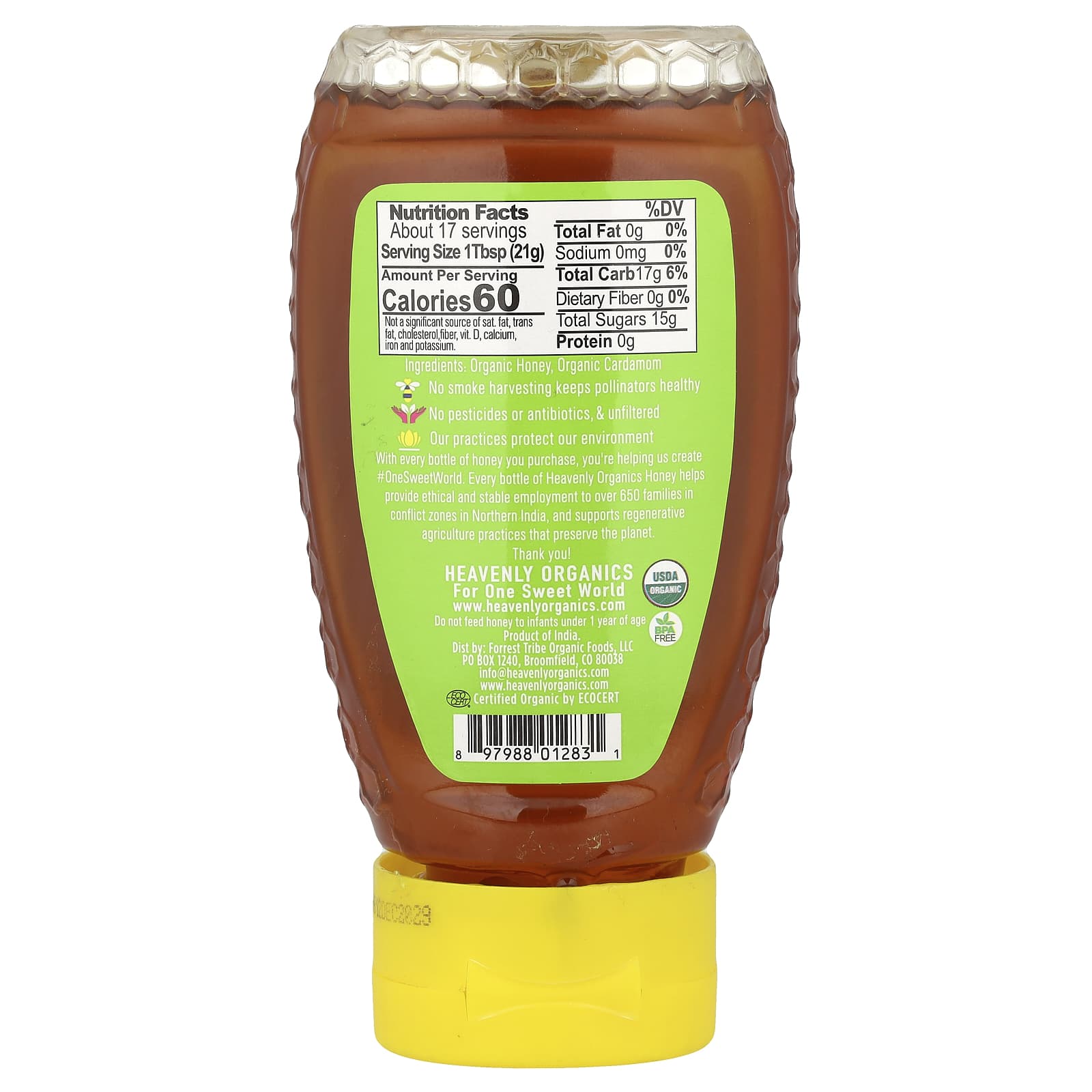 100% Organic Cardamom Honey | USDA Certified | Fair Trade - Image 2