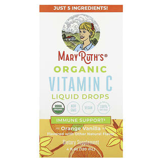 Organic Vitamin C Liquid Drops by MaryRuth's - 4 fl oz (120 ml)