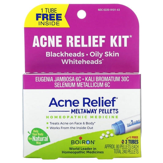 Boiron Acne Relief Kit - Natural Acne Treatment for Face & Body - Image 1