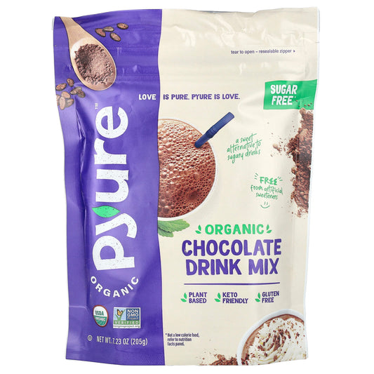Pyure, Organic Chocolate Drink Mix, 7.23 oz (205 g) - Image 1