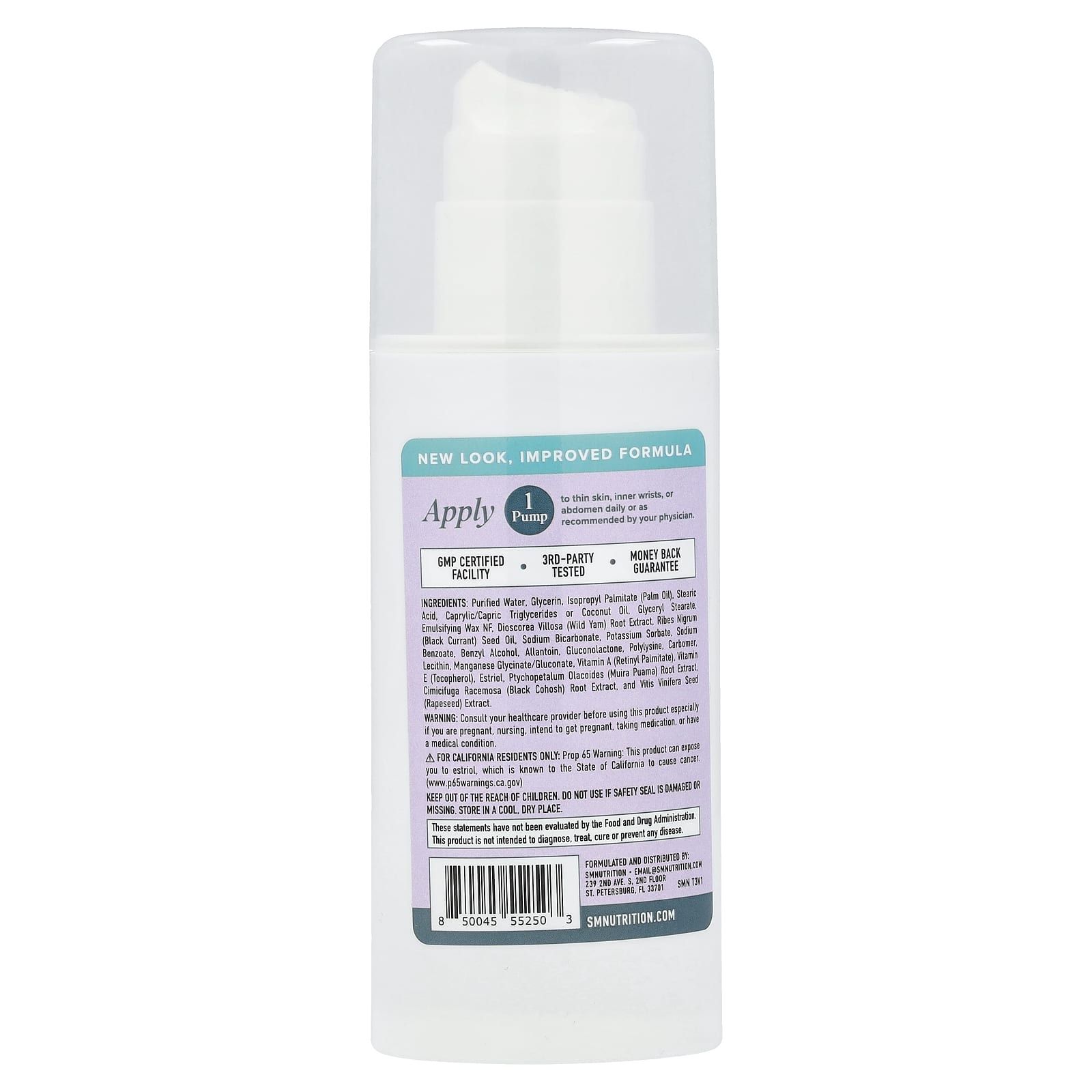 SMNutrition, Estro Life®, Estrogen Cream with Estriol , 4 oz - Image 2