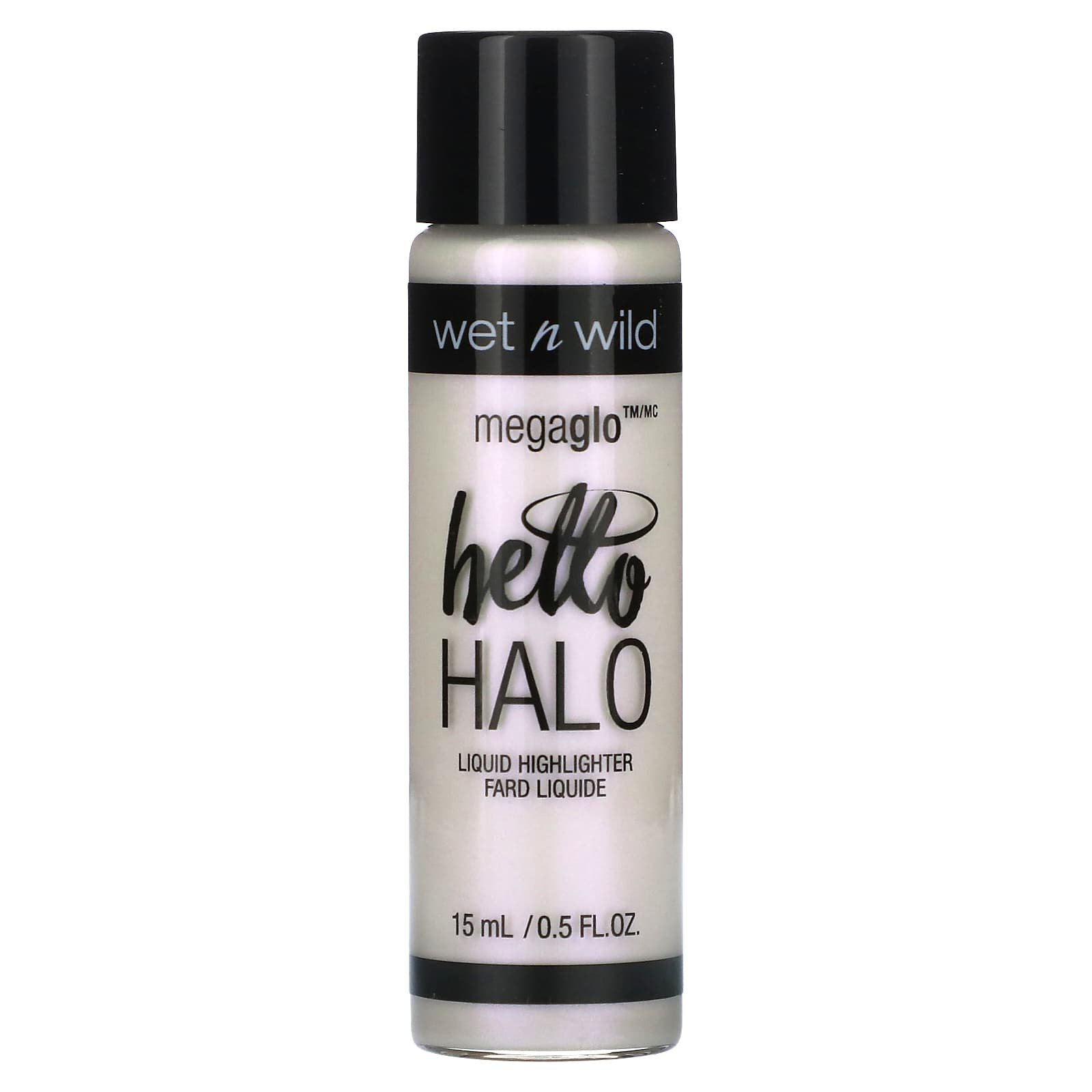 wet n wild, MegaGlo, Hello Halo Liquid Highlighter, 303A Halographic, 0.5 fl oz (15 ml) - Image 1