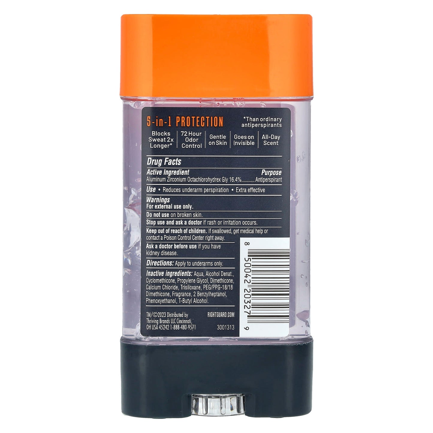 Right Guard, Xtreme Defense, Antiperspirant Deodorant, Forest Spring, 4 oz (113 g) - Image 2