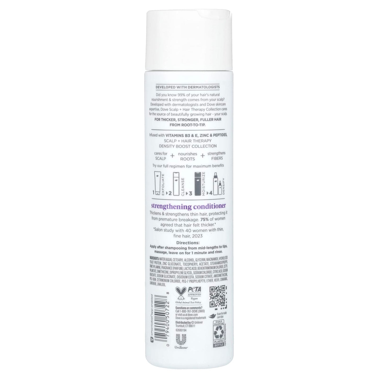 Thick, Strong Hair with Dove Strengthening Conditioner, 9.25 oz - Image 2