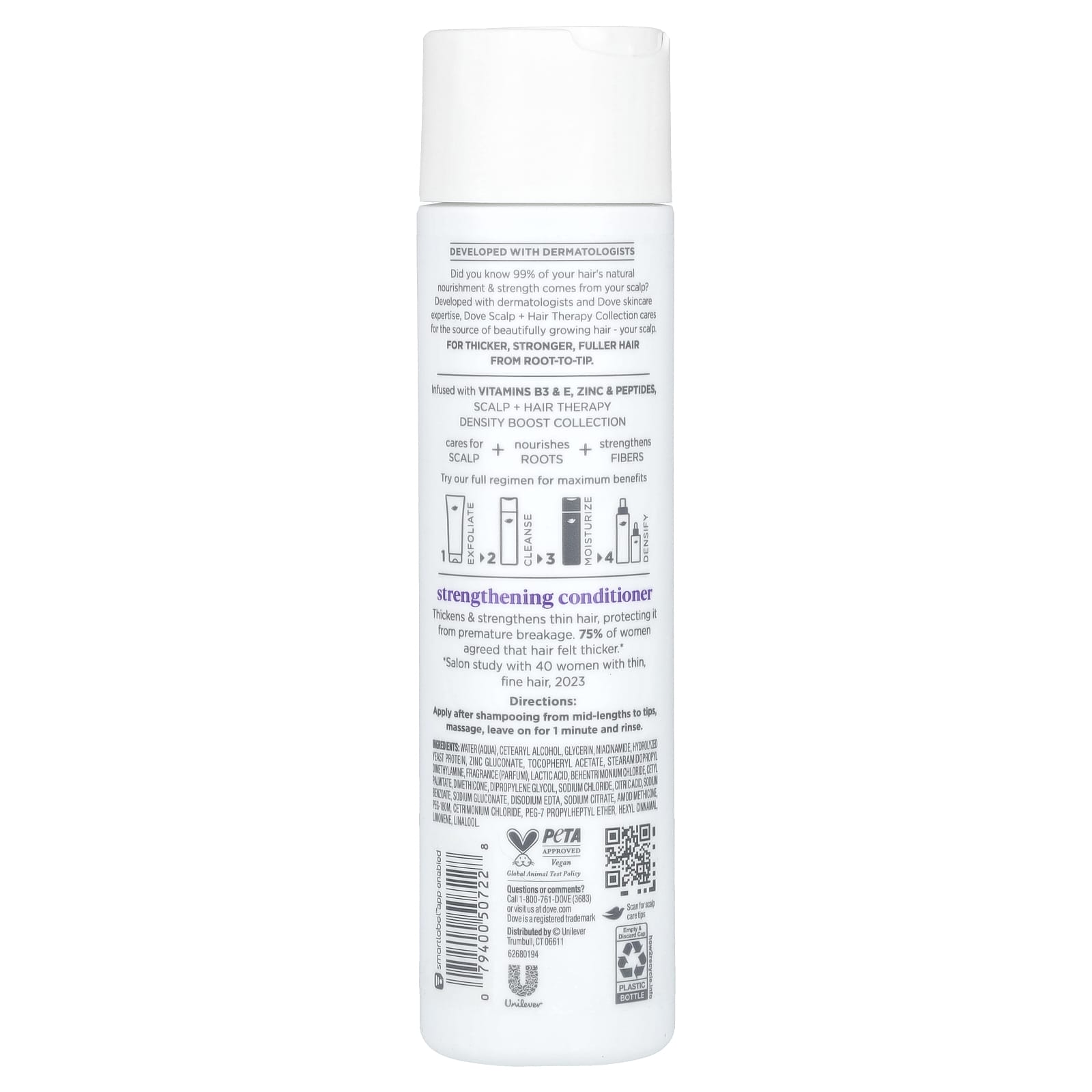 Thick, Strong Hair with Dove Strengthening Conditioner, 9.25 oz - Image 2