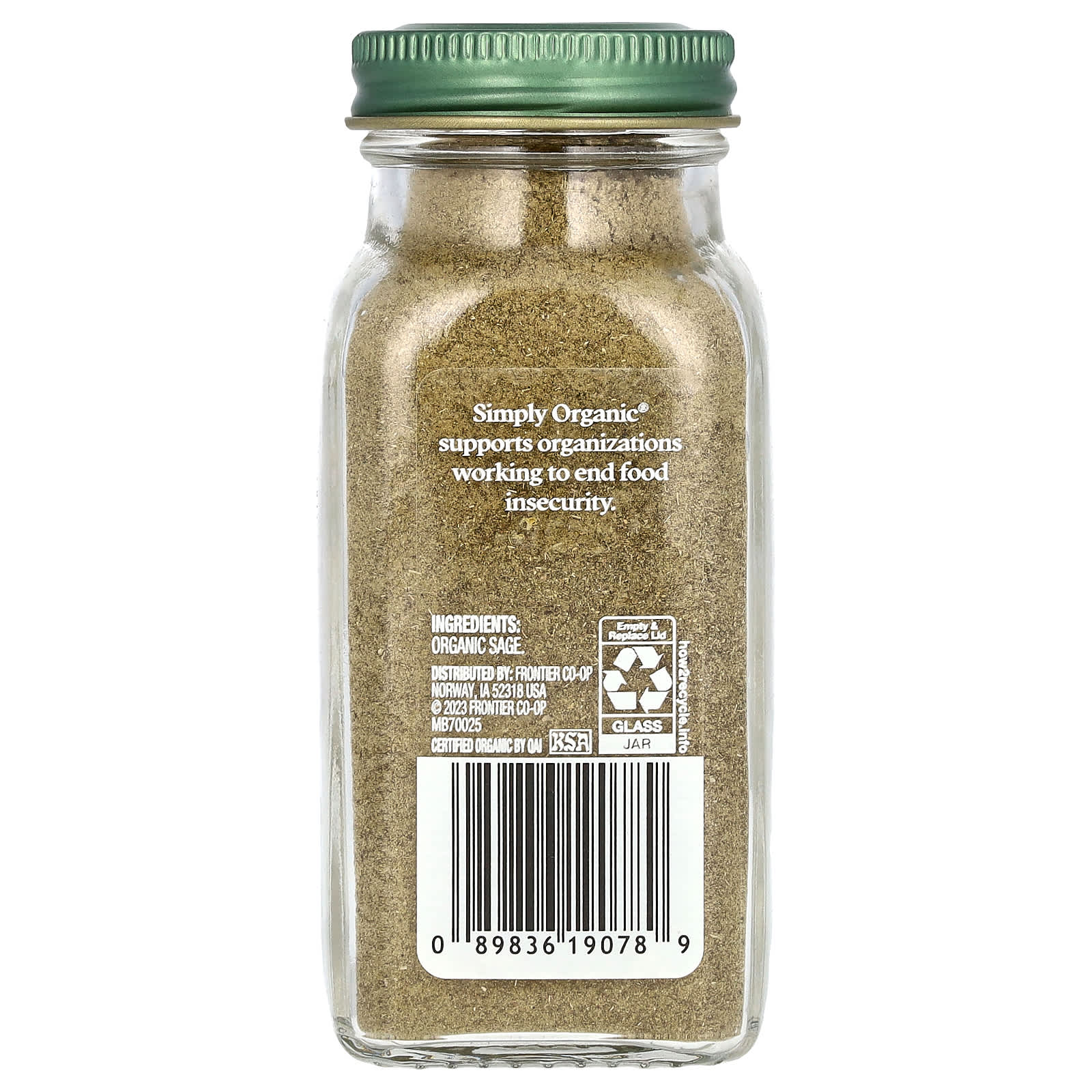 Simply Organic, Sage, 1.2 oz (34 g) - Image 2