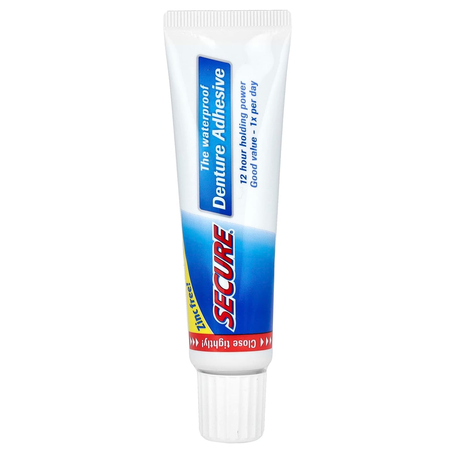 Secure Denture, The Waterproof Denture Adhesive, 1.4 oz (40 g) - Image 1