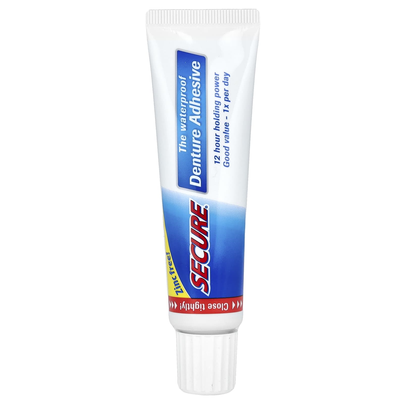 Secure Denture, The Waterproof Denture Adhesive, 1.4 oz (40 g) - Image 1