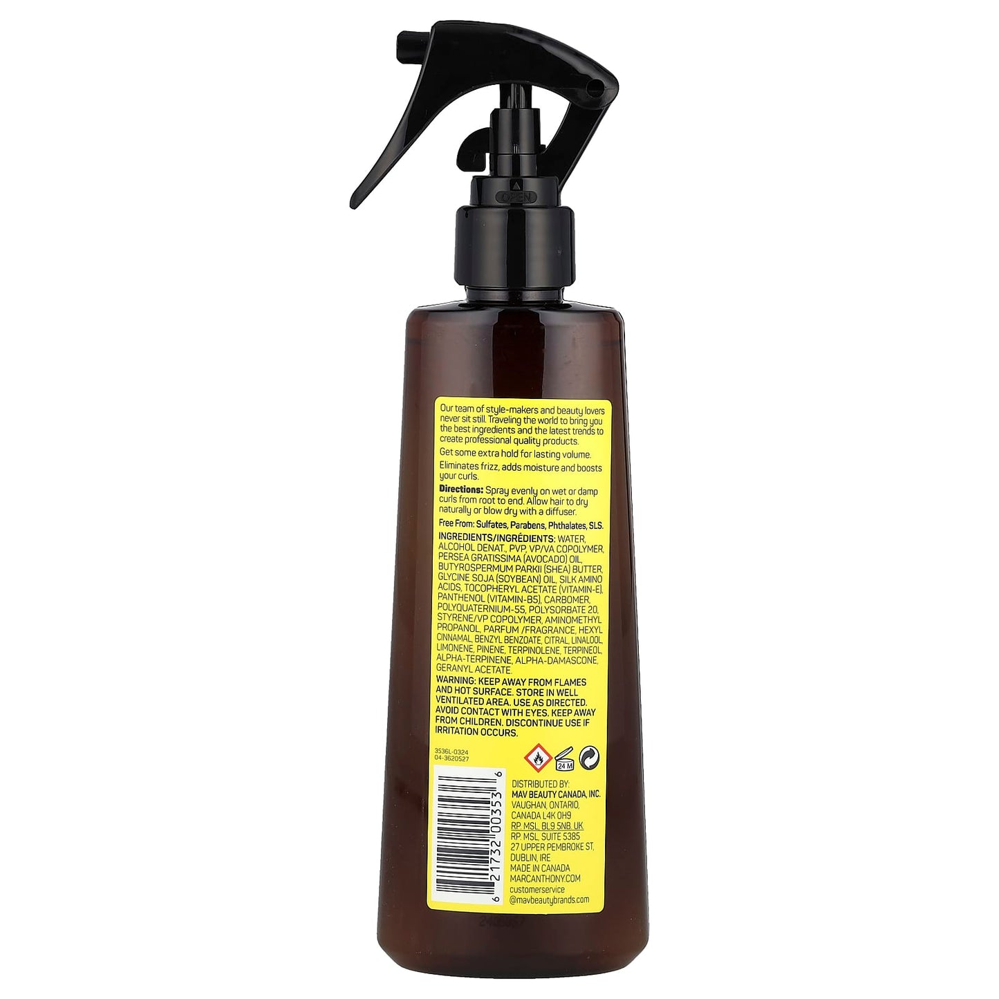 Marc Anthony, Strictly Curls®, Curl It Up Volume Spray, 6.76 fl oz (200 ml) - Image 2