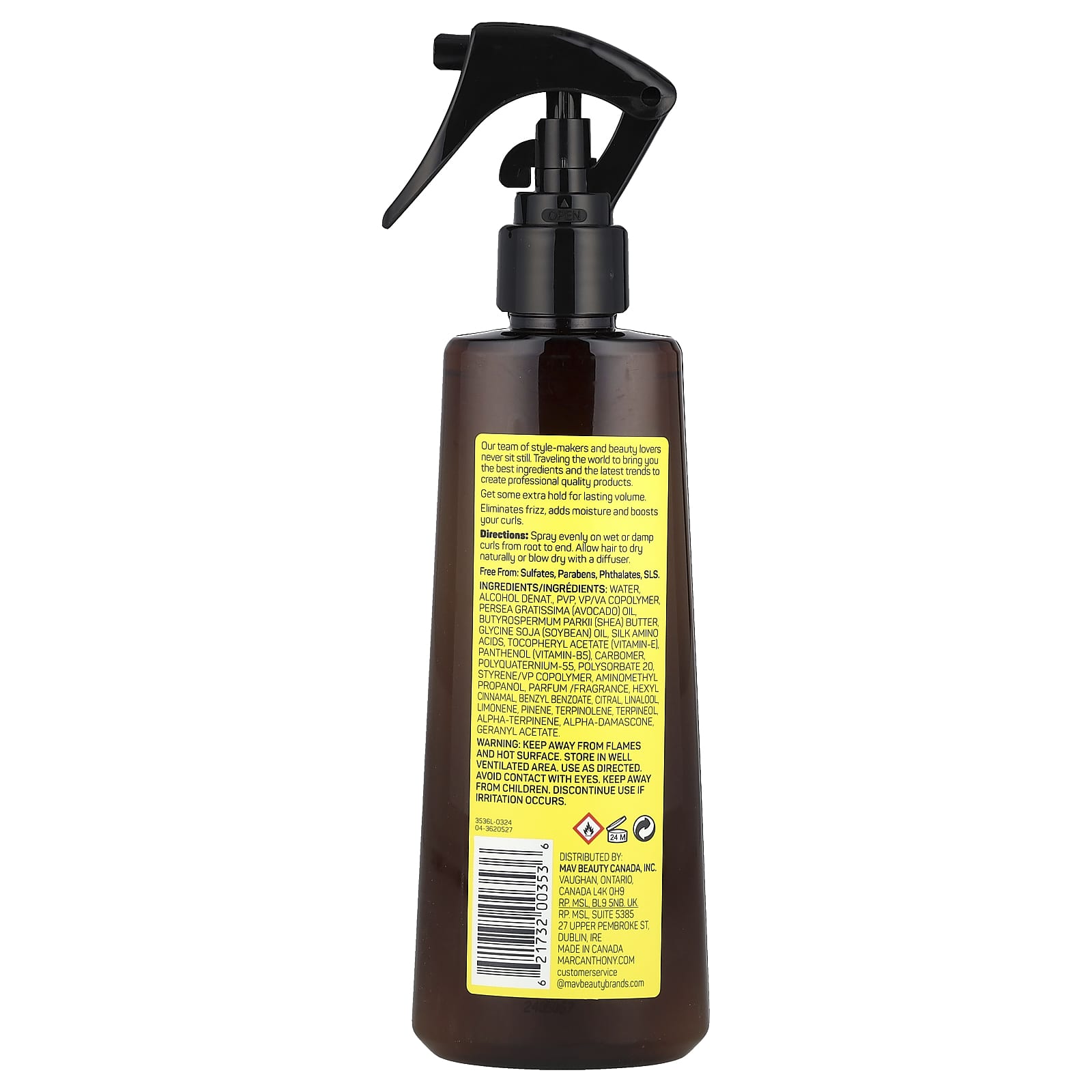 Marc Anthony, Strictly Curls®, Curl It Up Volume Spray, 6.76 fl oz (200 ml) - Image 2