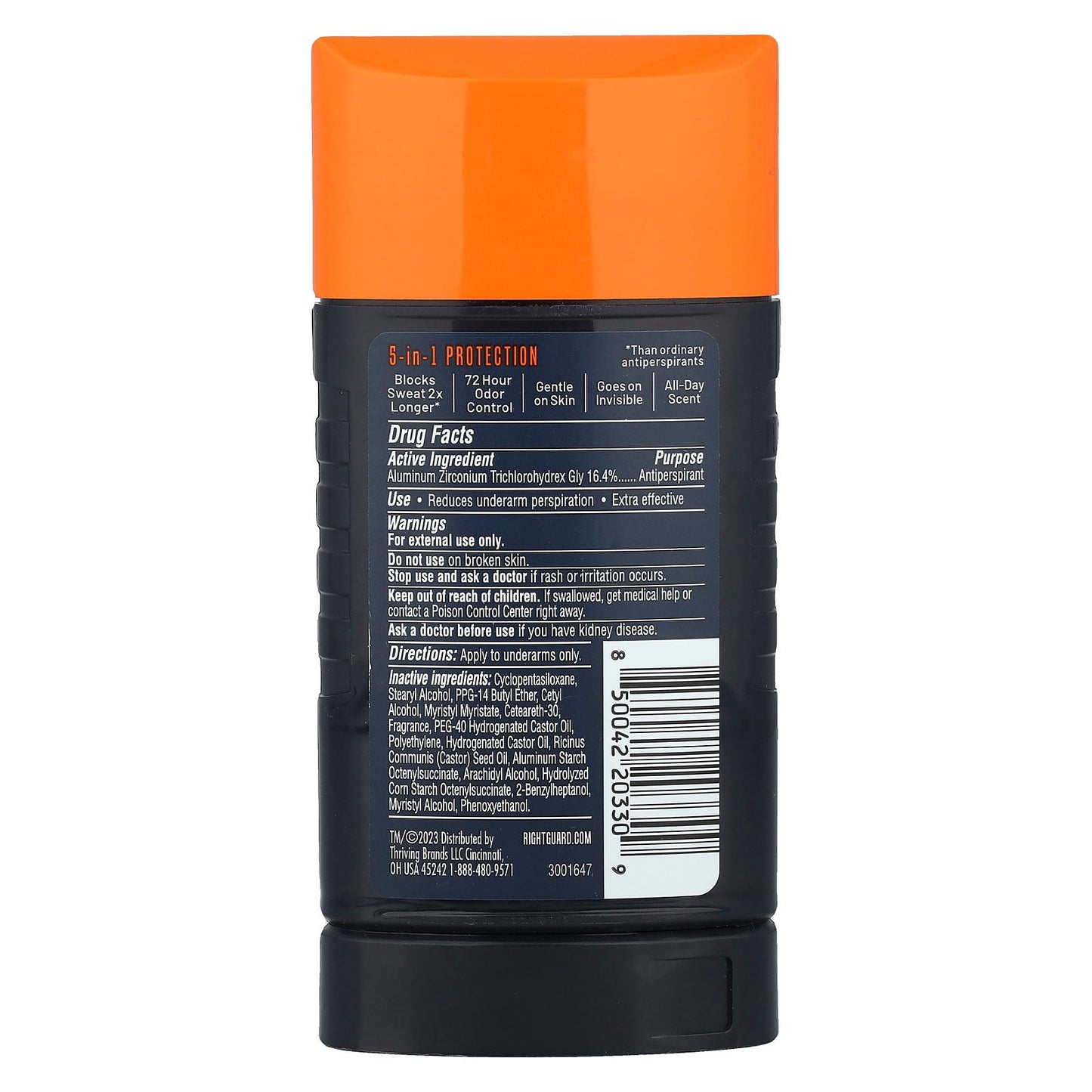 Right Guard, Xtreme Defense, Antiperspirant/Deodorant, Fresh Blast, 2.6 oz (73.7 g) - Image 2